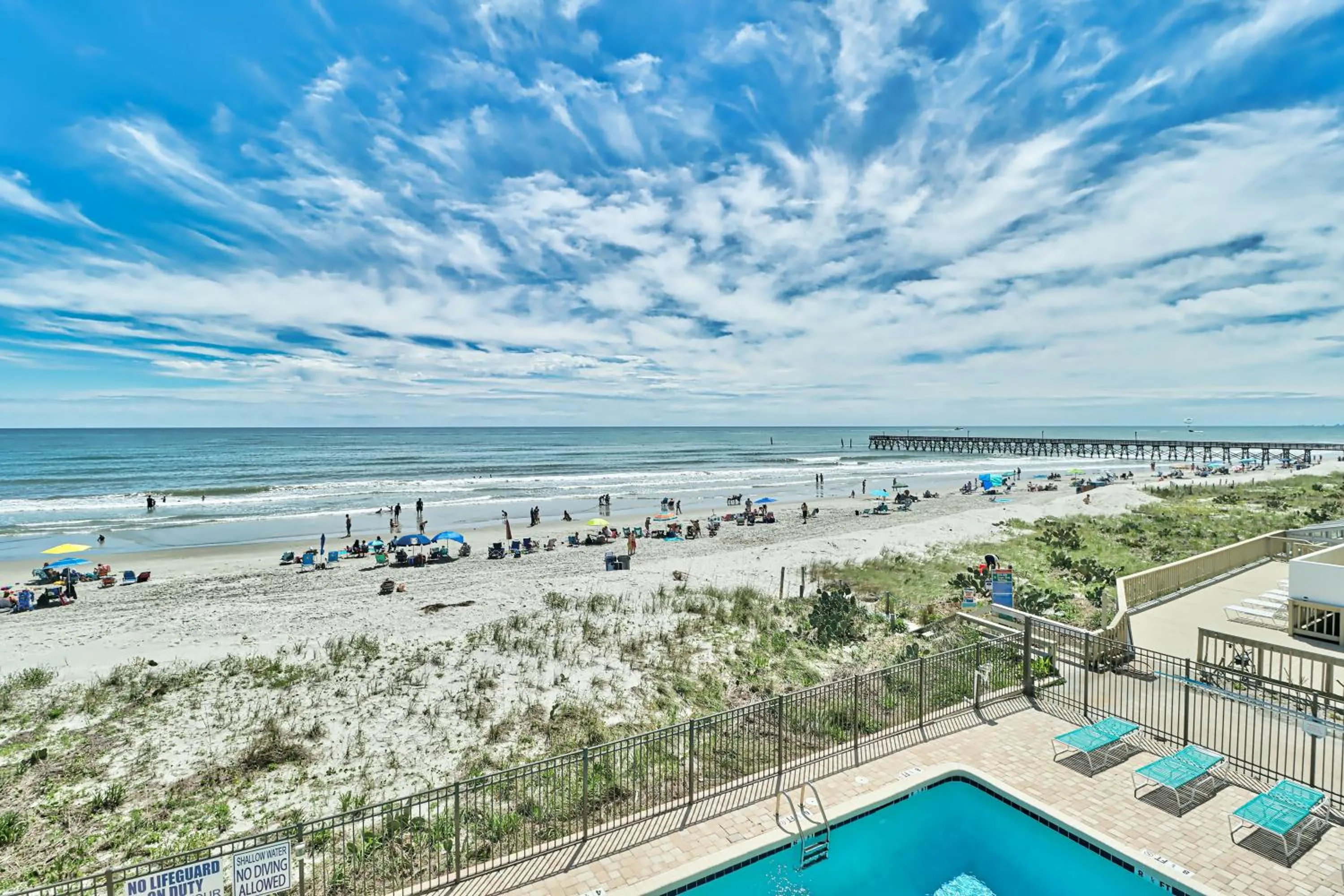 Balcony/Terrace in Direct Ocean Front 3BR 3BA Beach Front