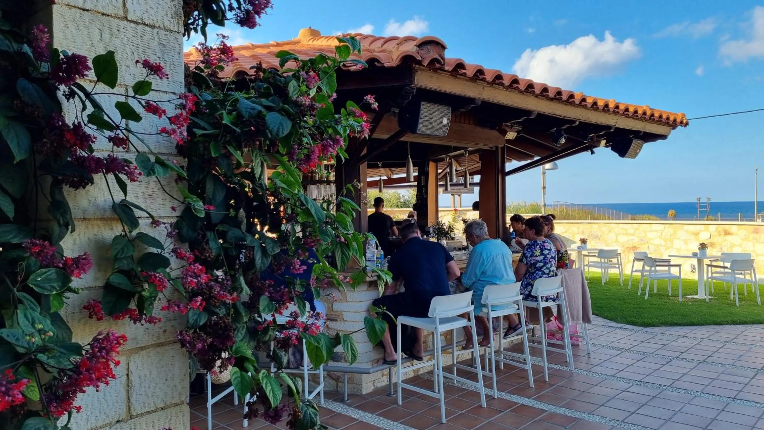 Patio in Mistral Hotel - For Solo Travelers