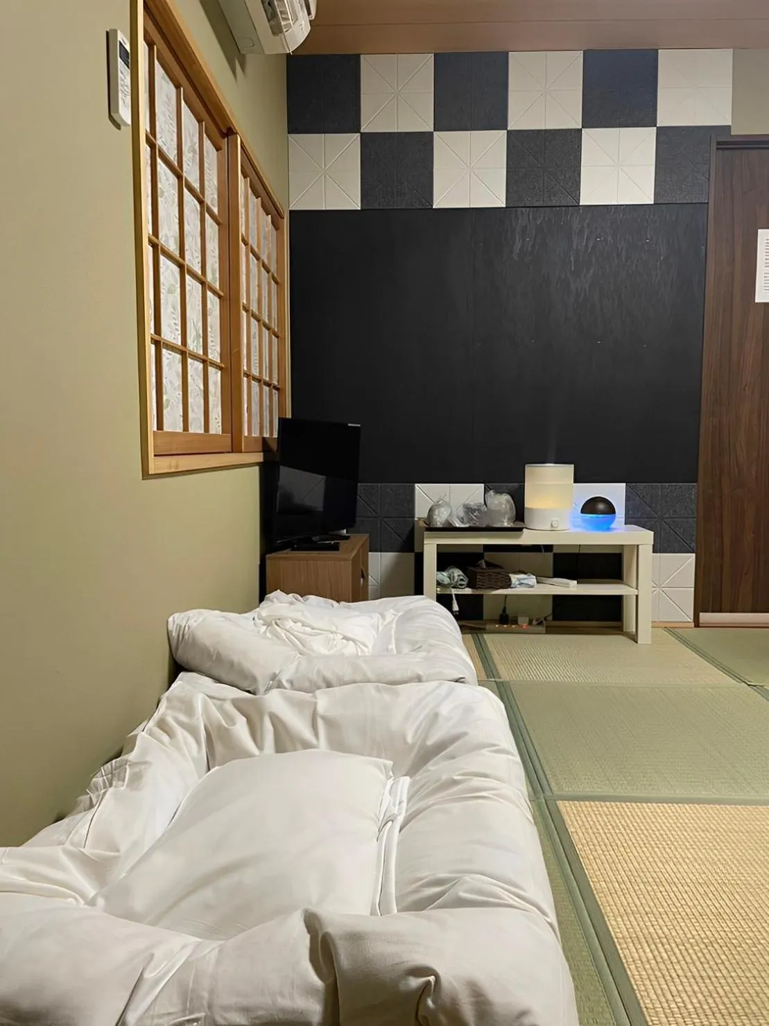 Bed in Wafu Ryokan Uehonmachi