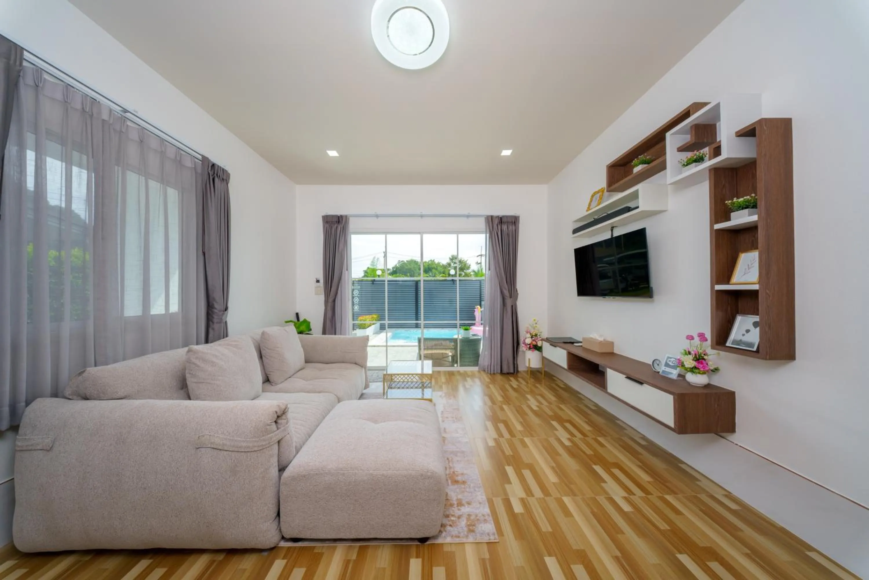Living room in Lark Pool Villa Aonang Krabi