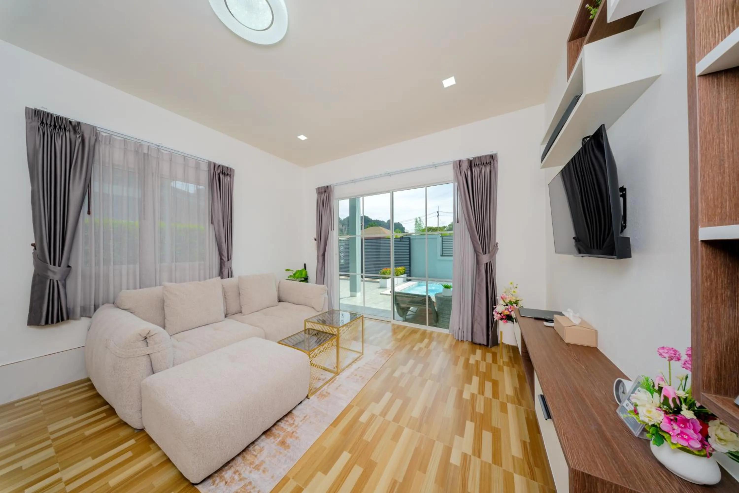 Living room in Lark Pool Villa Aonang Krabi