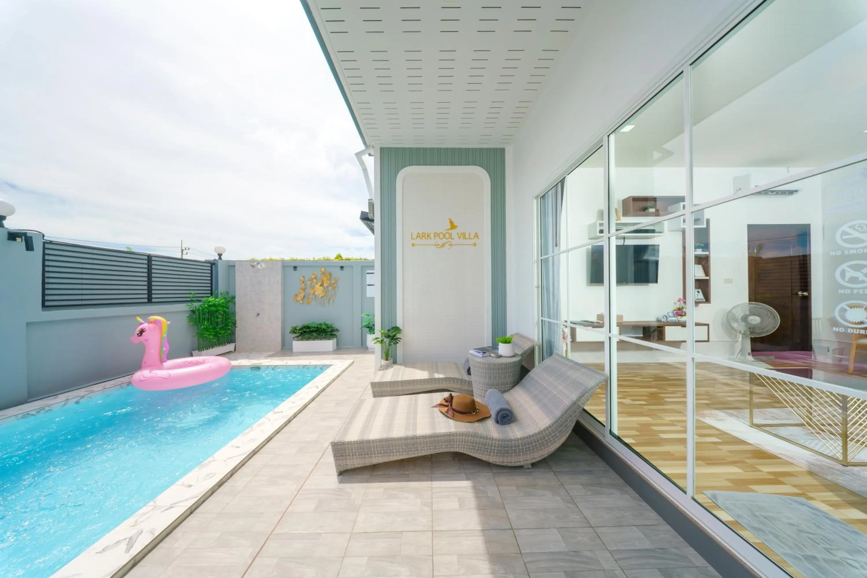 Pool view in Lark Pool Villa Aonang Krabi