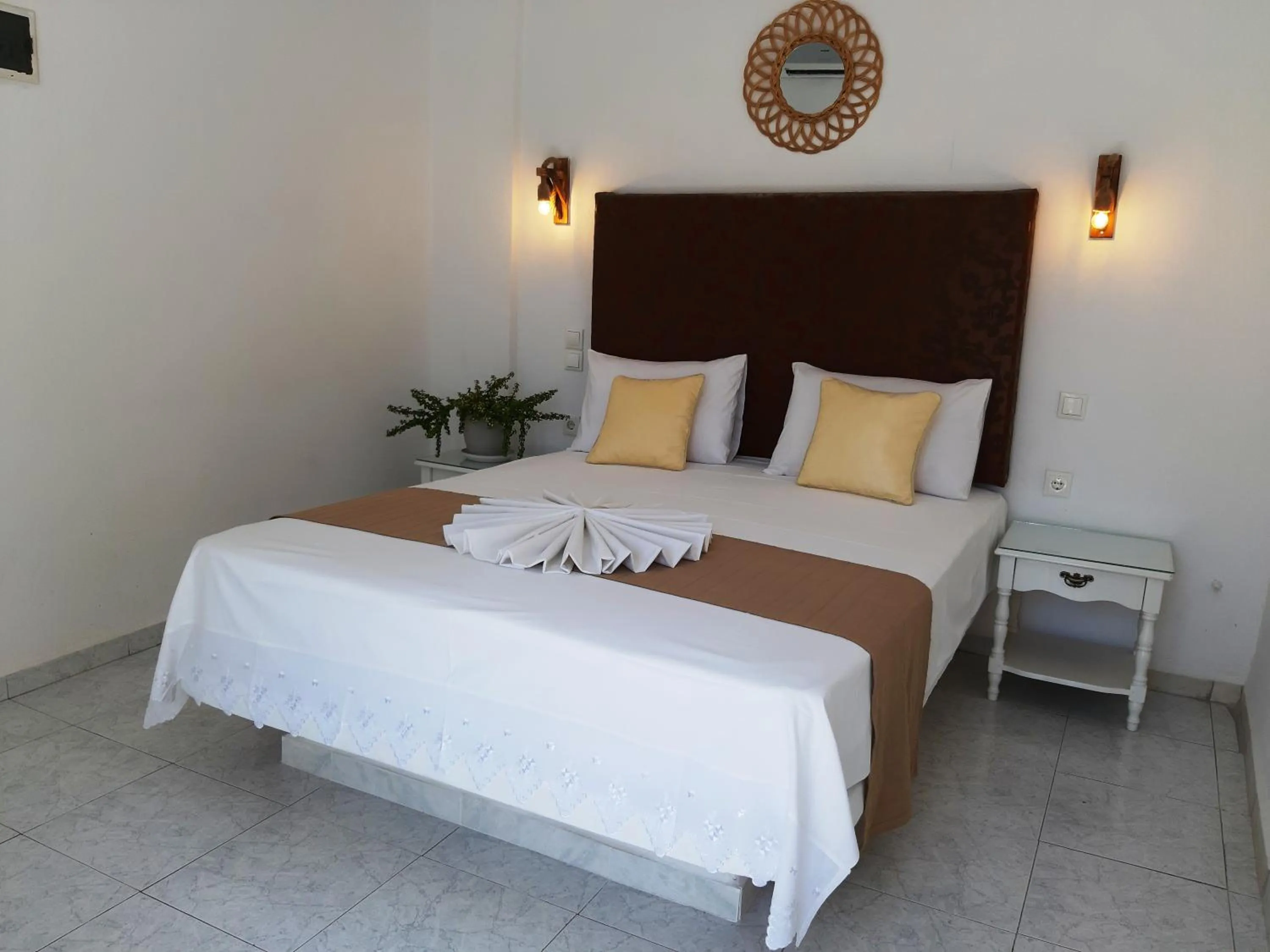 Bed in Atalos Suites