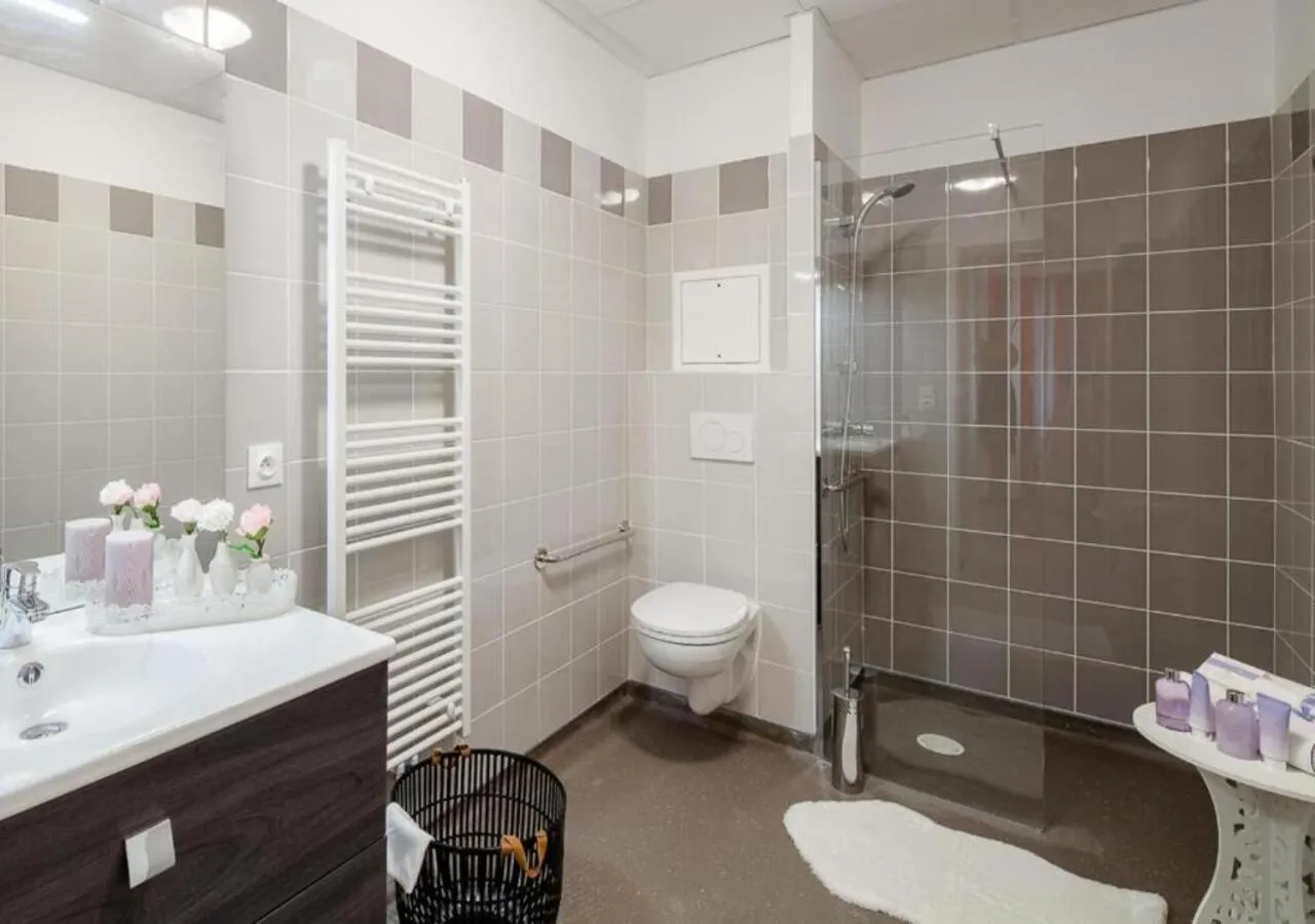 Shower in Zenao Appart'hôtels Suresnes