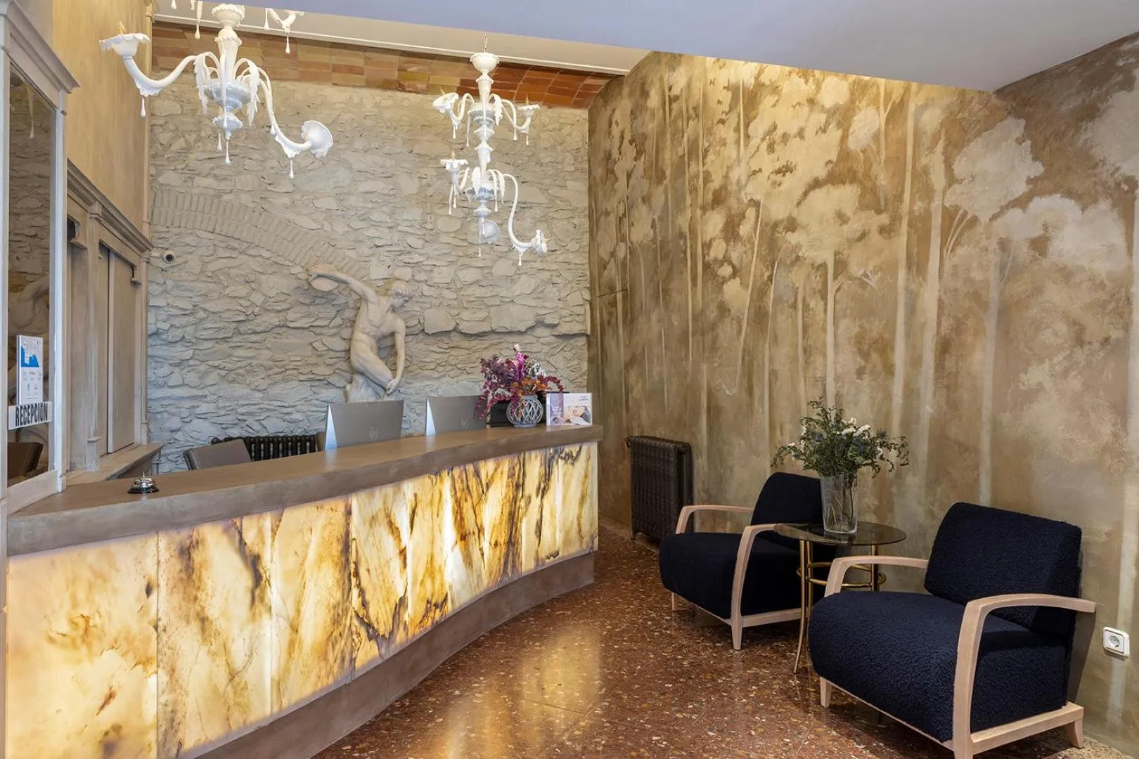 Lobby or reception in Hotel Spa Porto Cristo