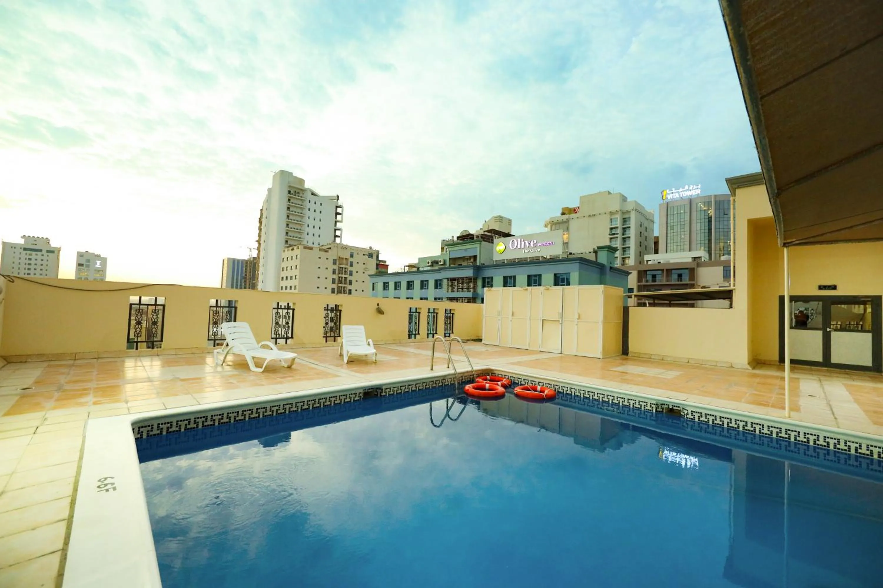 Pool view in Pearl Bahrain Suites