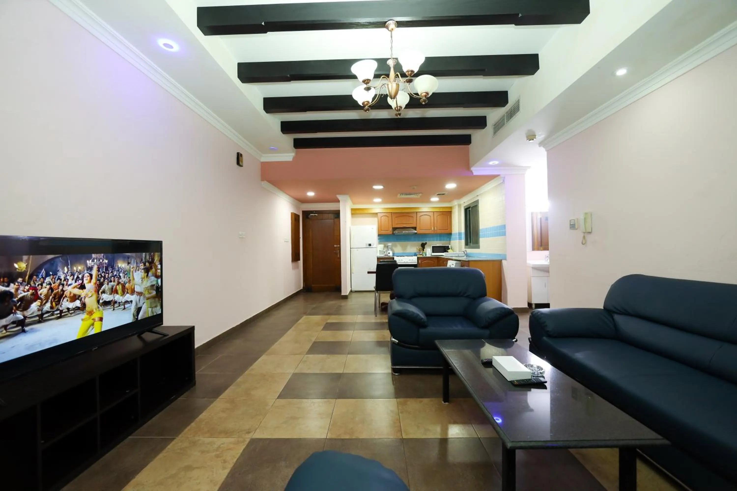 Living room in Pearl Bahrain Suites