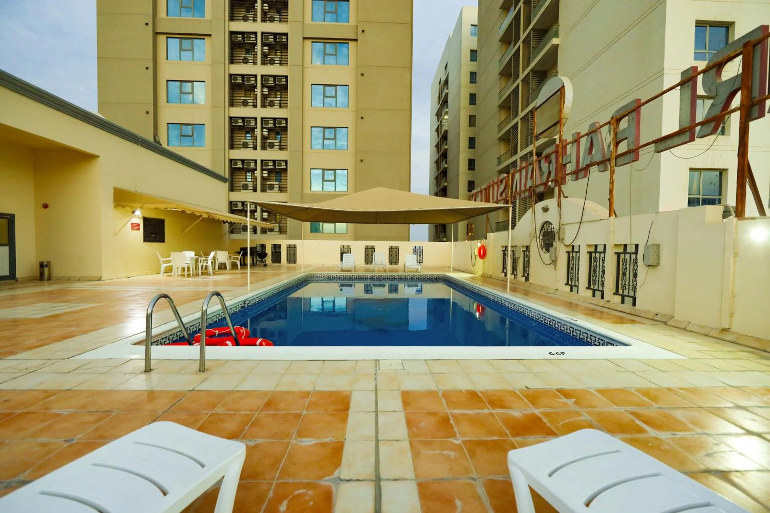 Pool view in Pearl Bahrain Suites