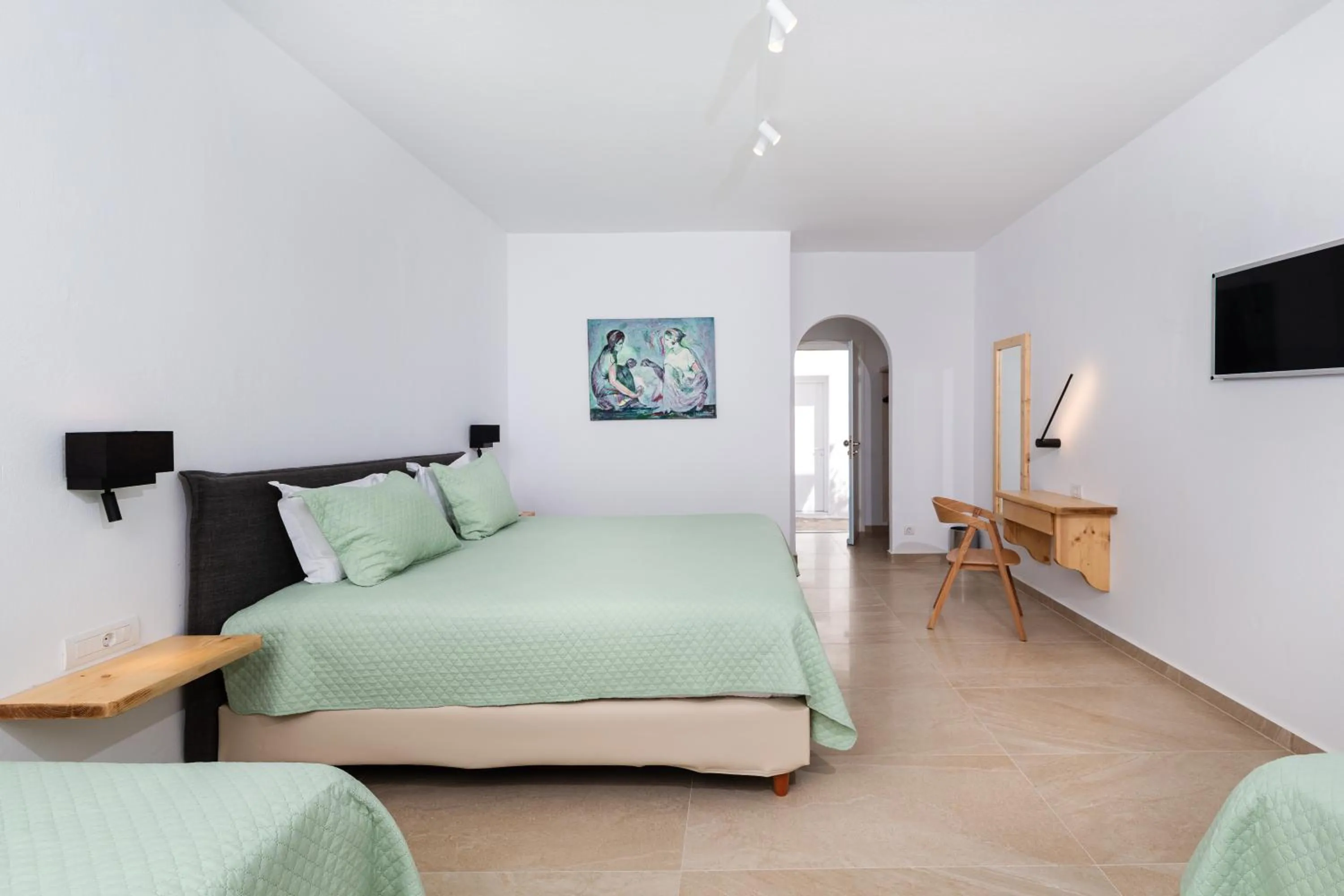 Photo of the whole room, Bed in Pyrgaki Hotel