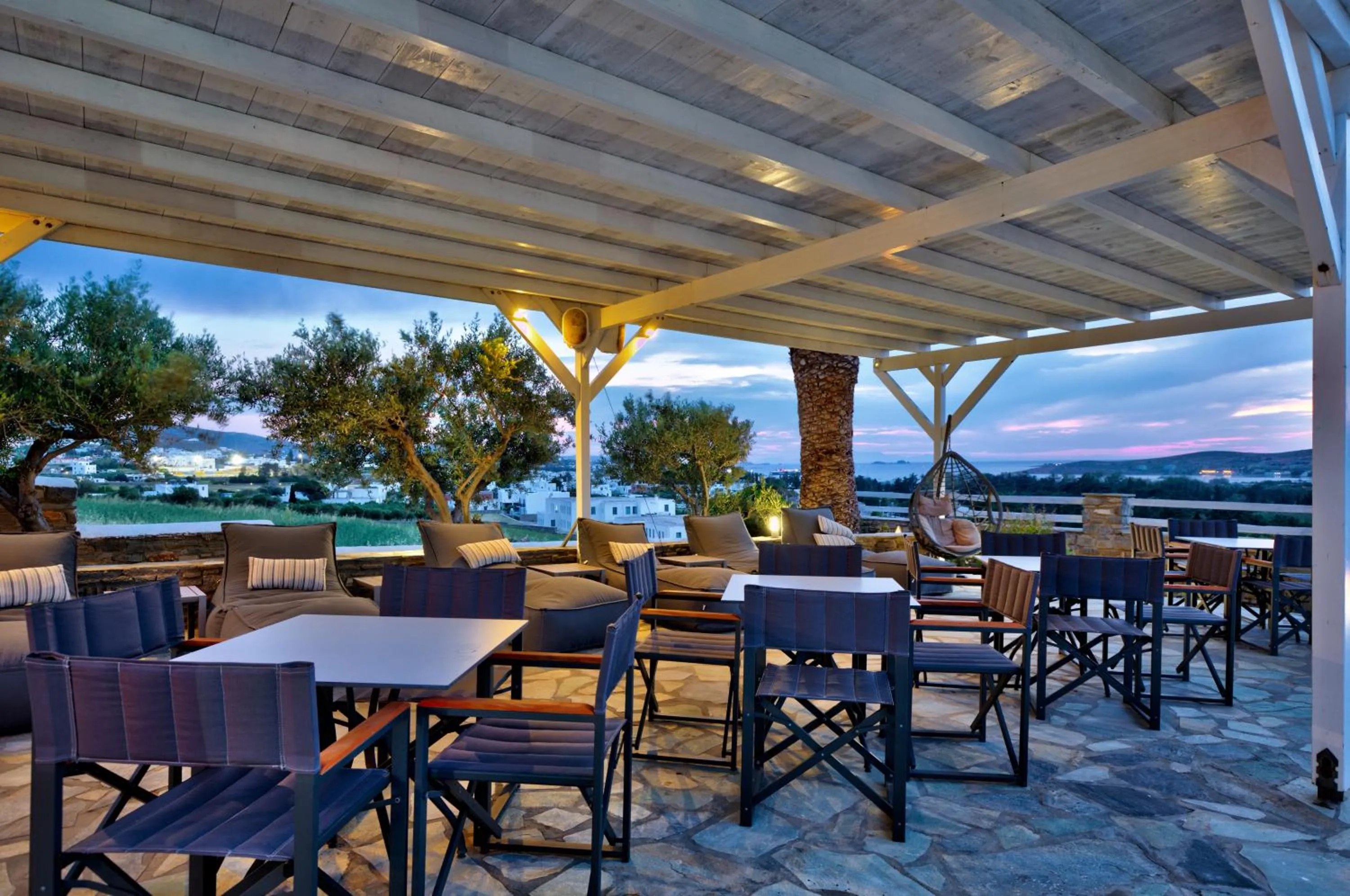 Lounge or bar in Pyrgaki Hotel