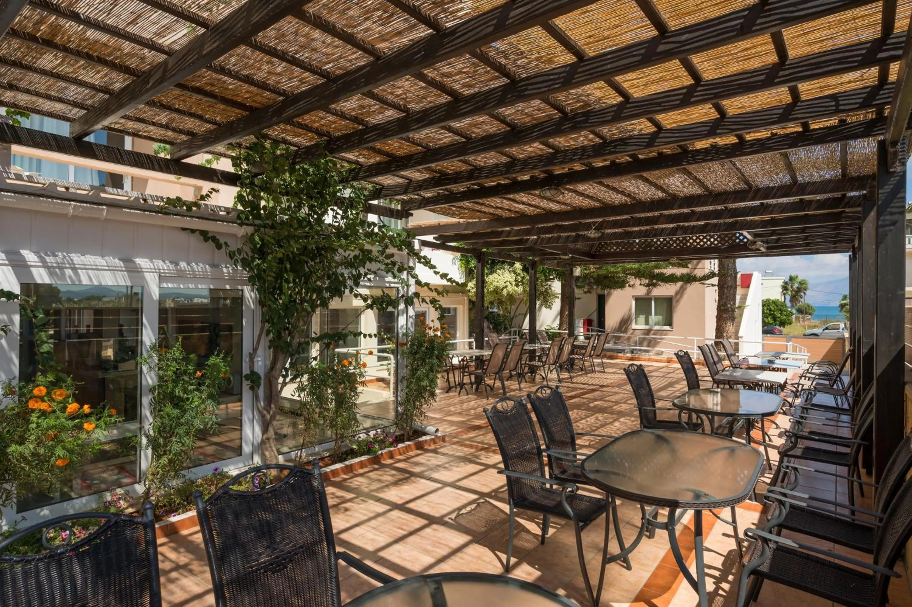 Patio in Hermes Hotel