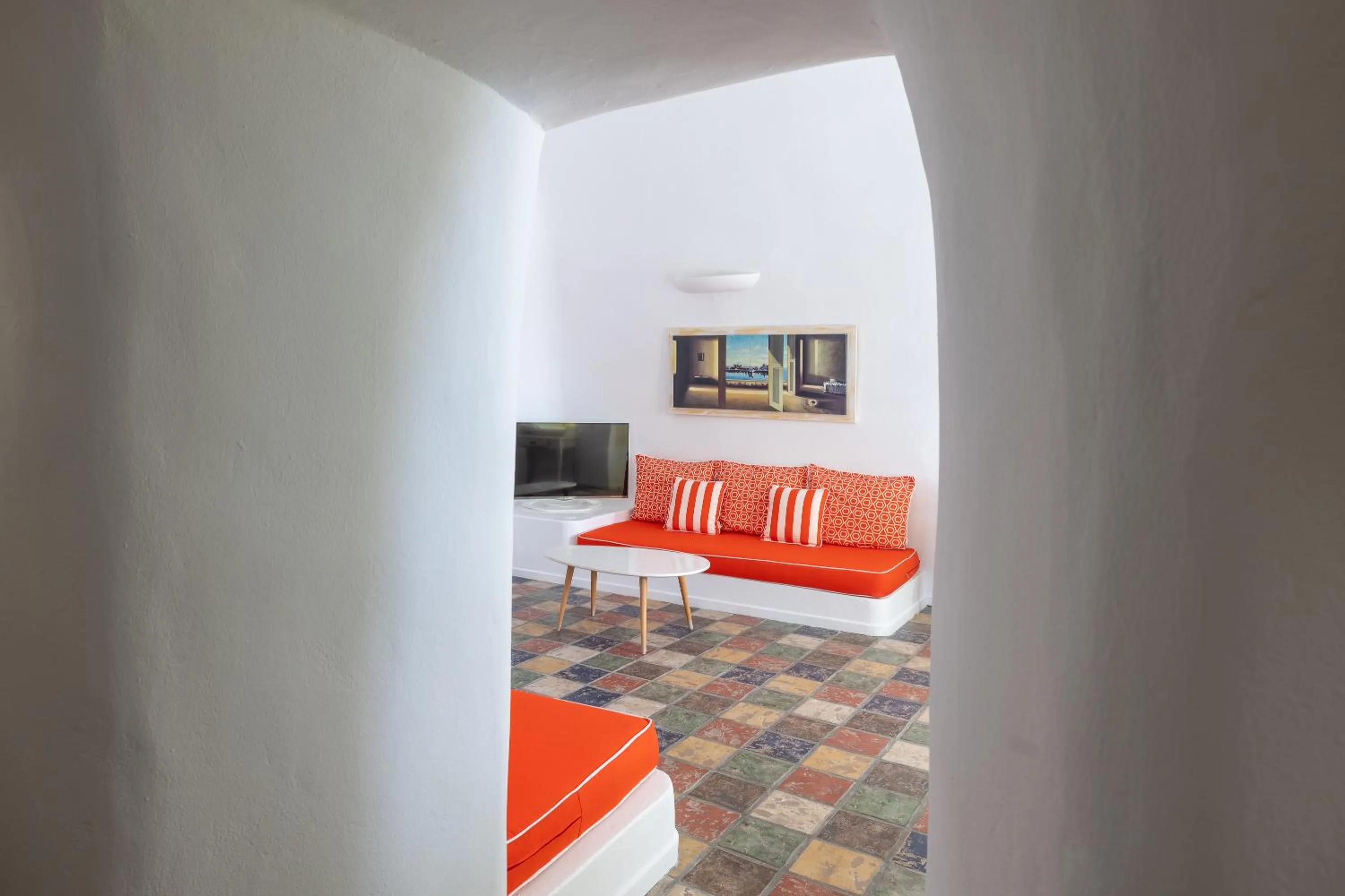 Living room in Dreams Luxury Suites