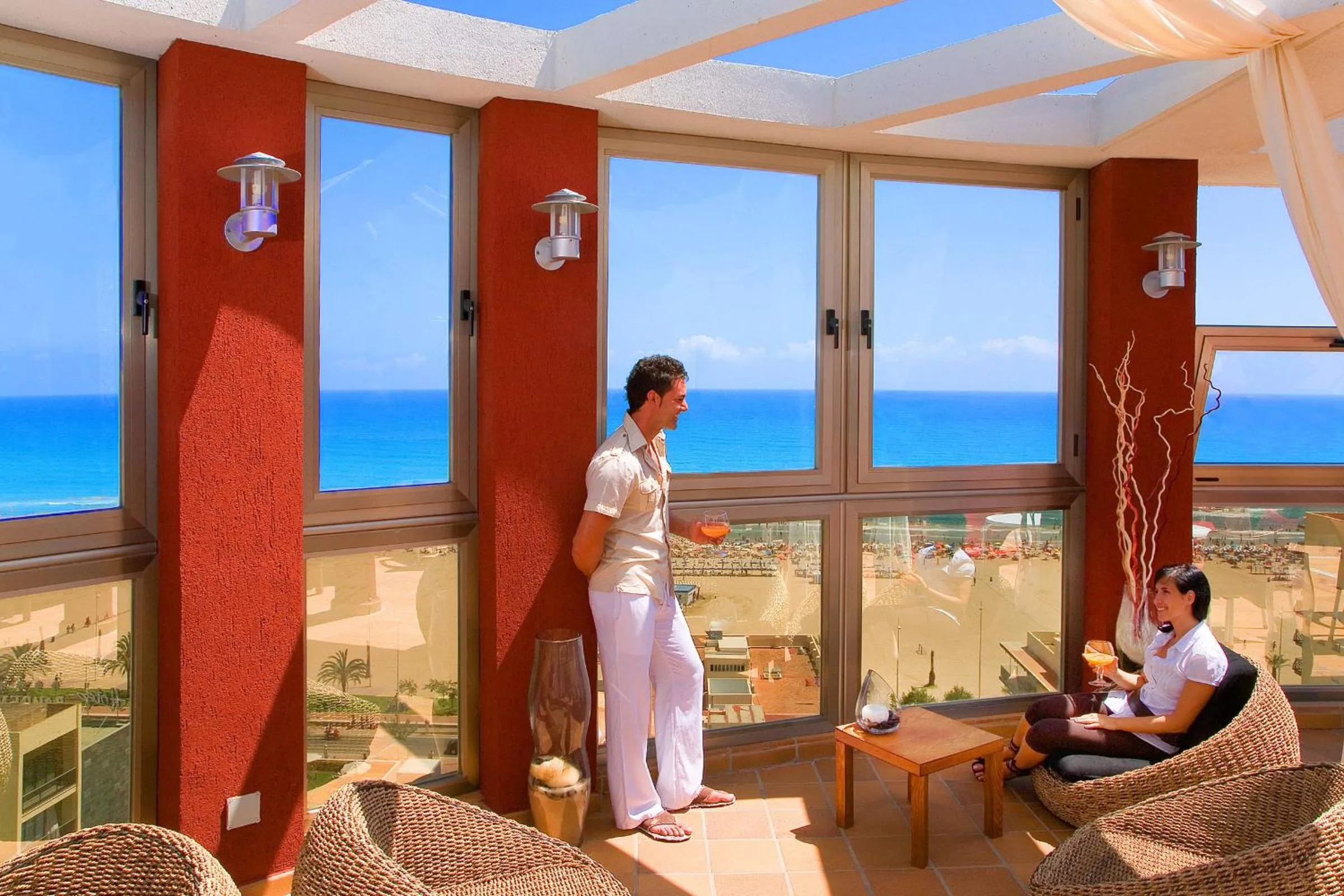 Balcony/Terrace in Hotel RH Gijón & Spa