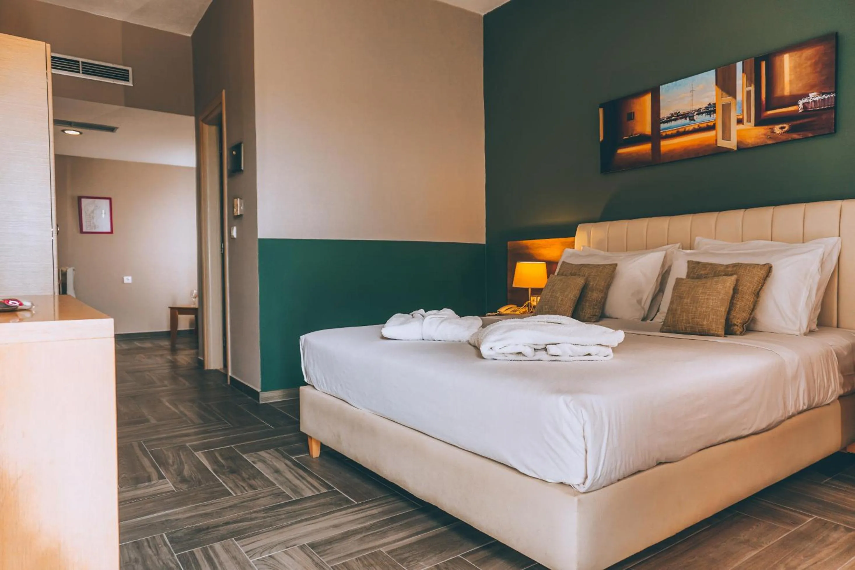 Bed in Apollo Resort Art Hotel