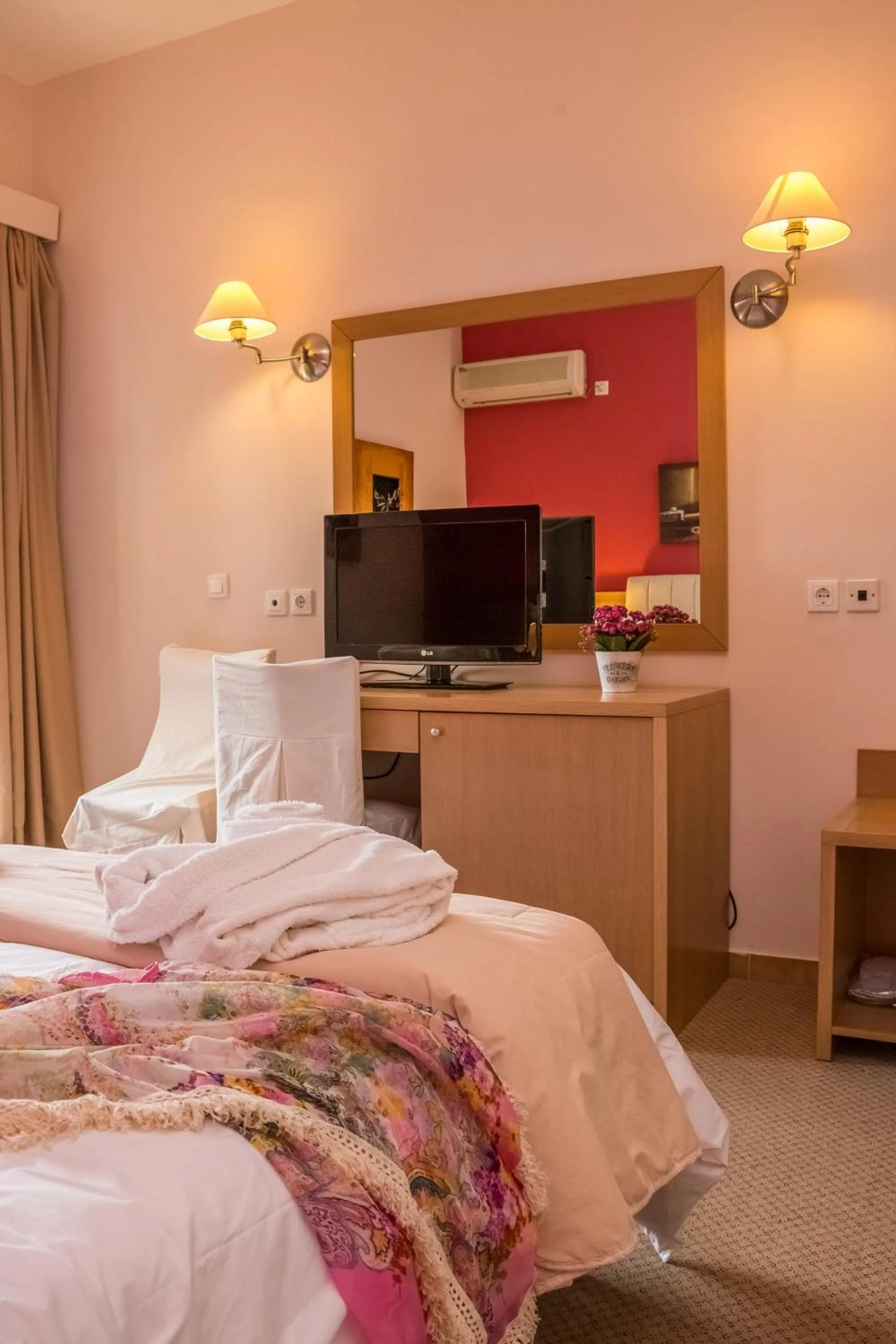 Decorative detail, Bed in Apollo Resort Art Hotel