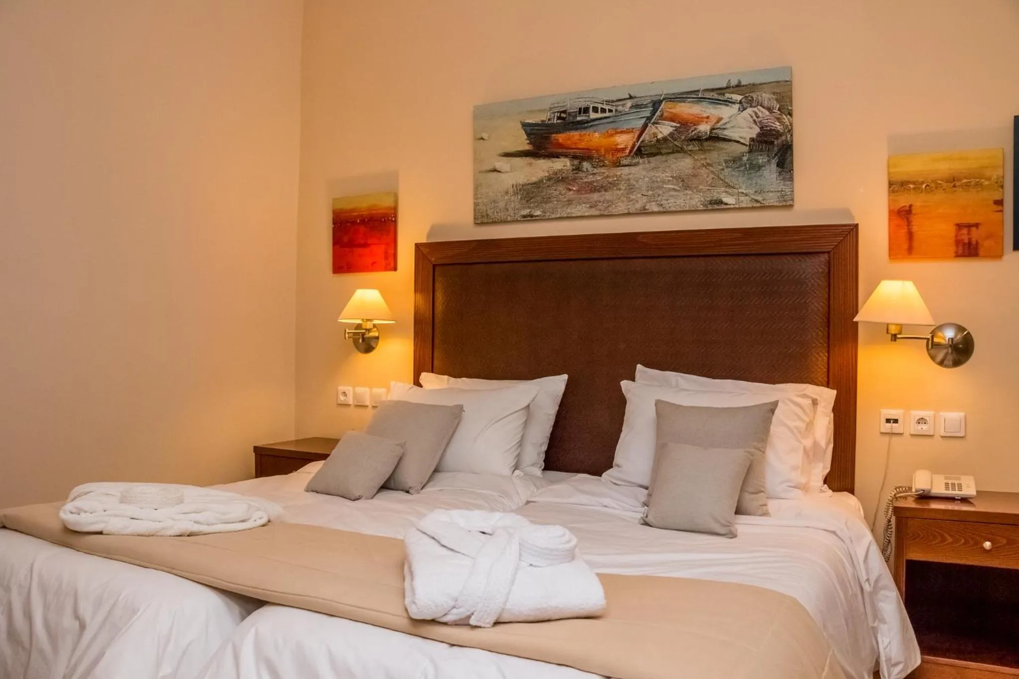 Bed in Apollo Resort Art Hotel