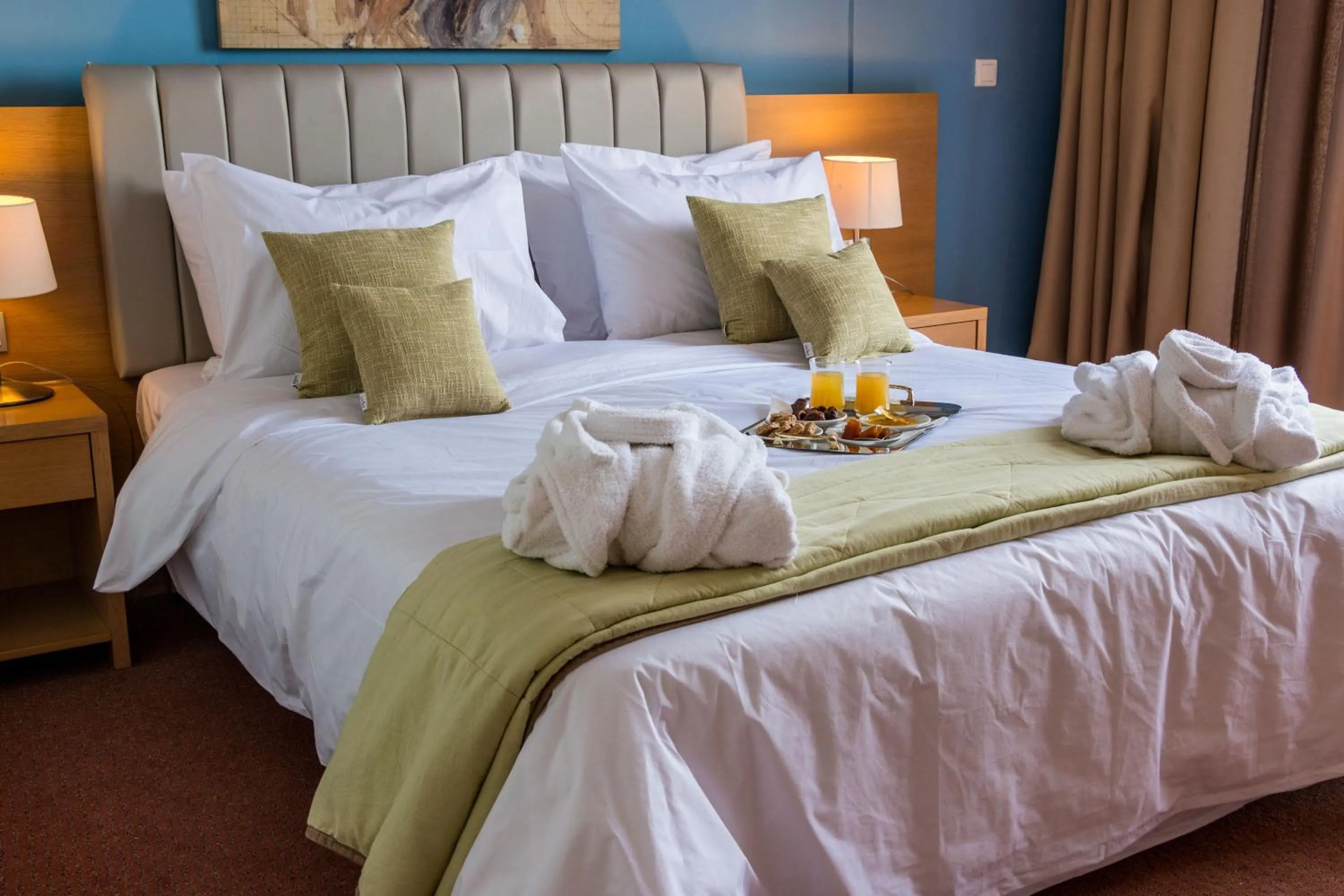 Bed in Apollo Resort Art Hotel