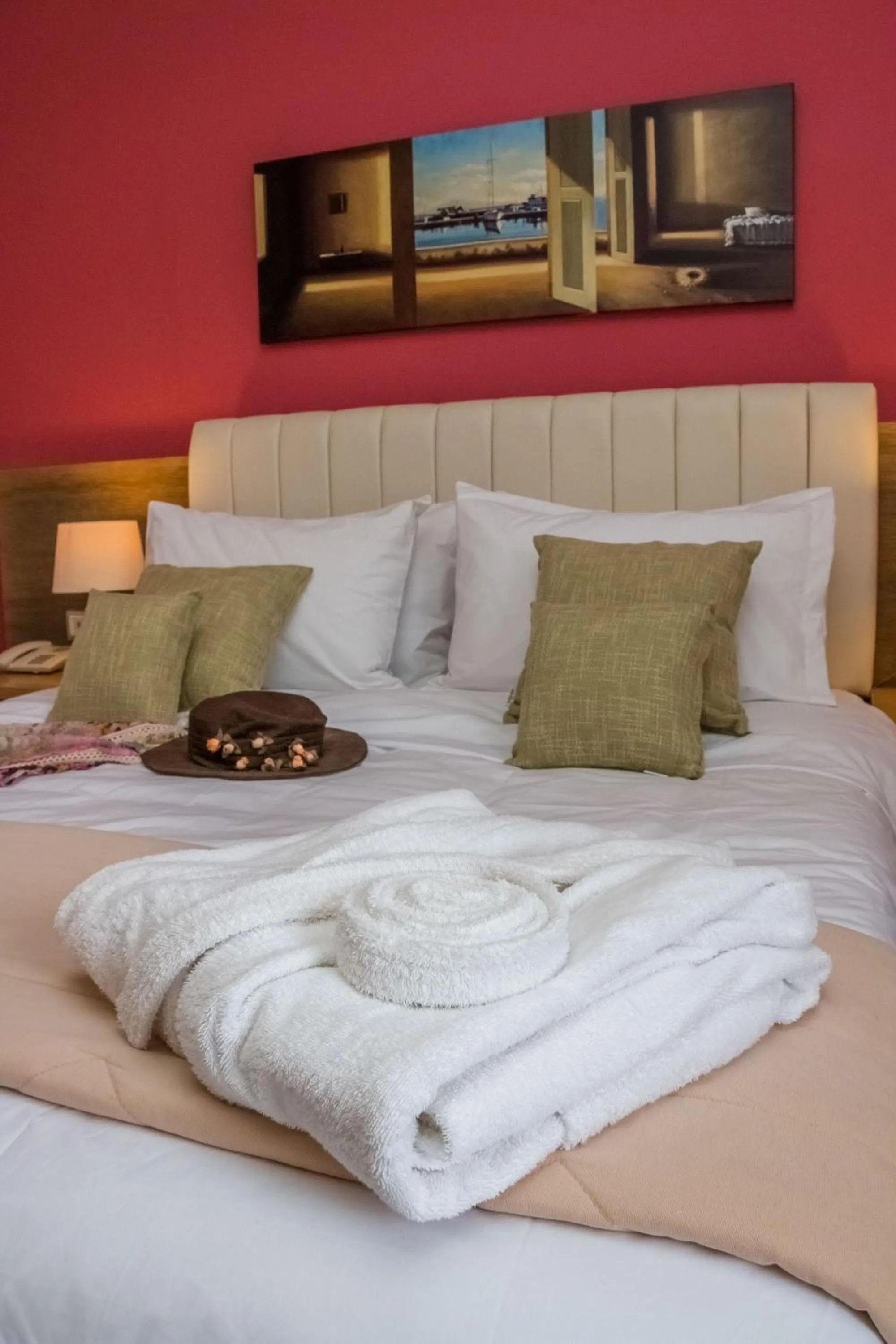 Bed in Apollo Resort Art Hotel