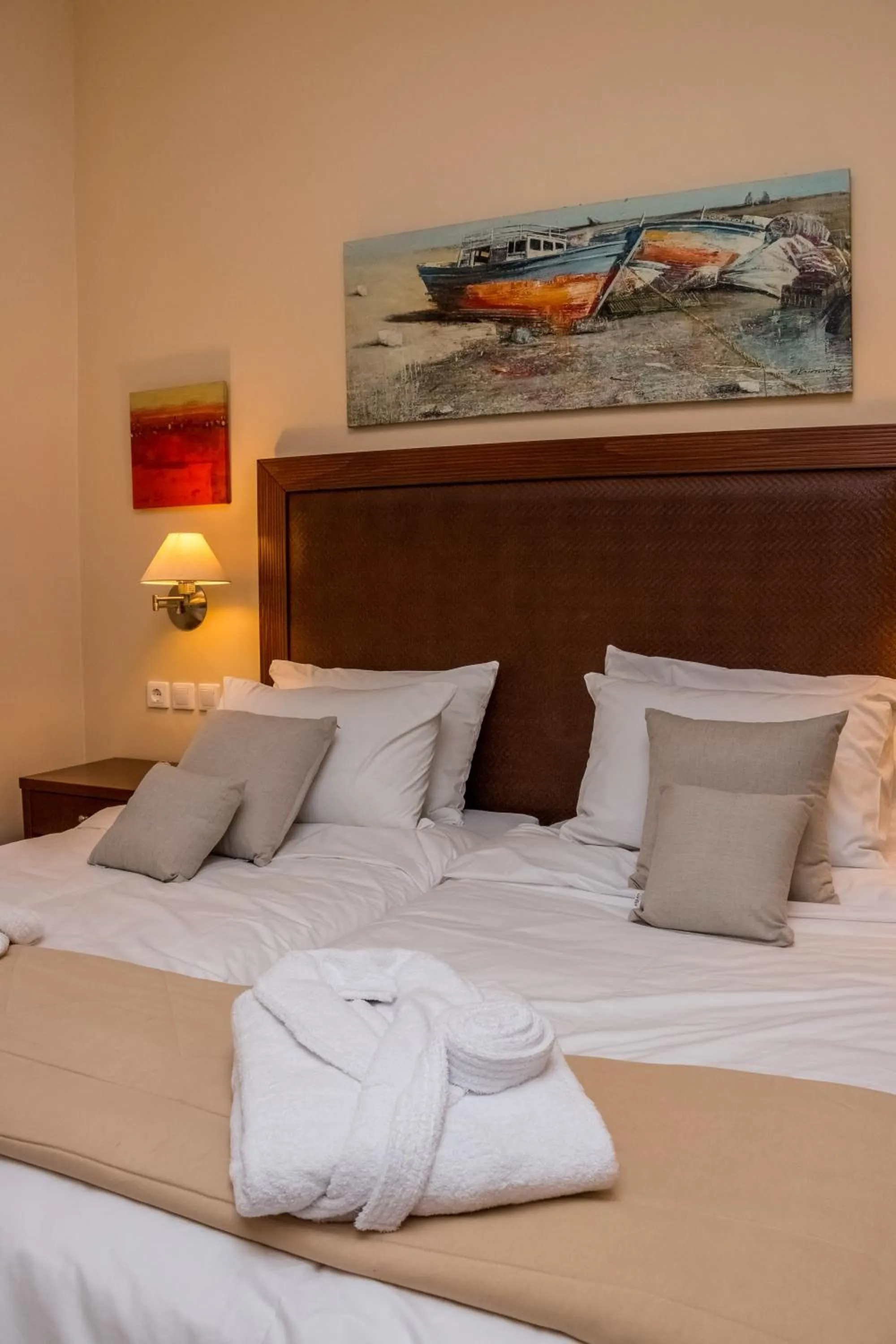 Bed in Apollo Resort Art Hotel