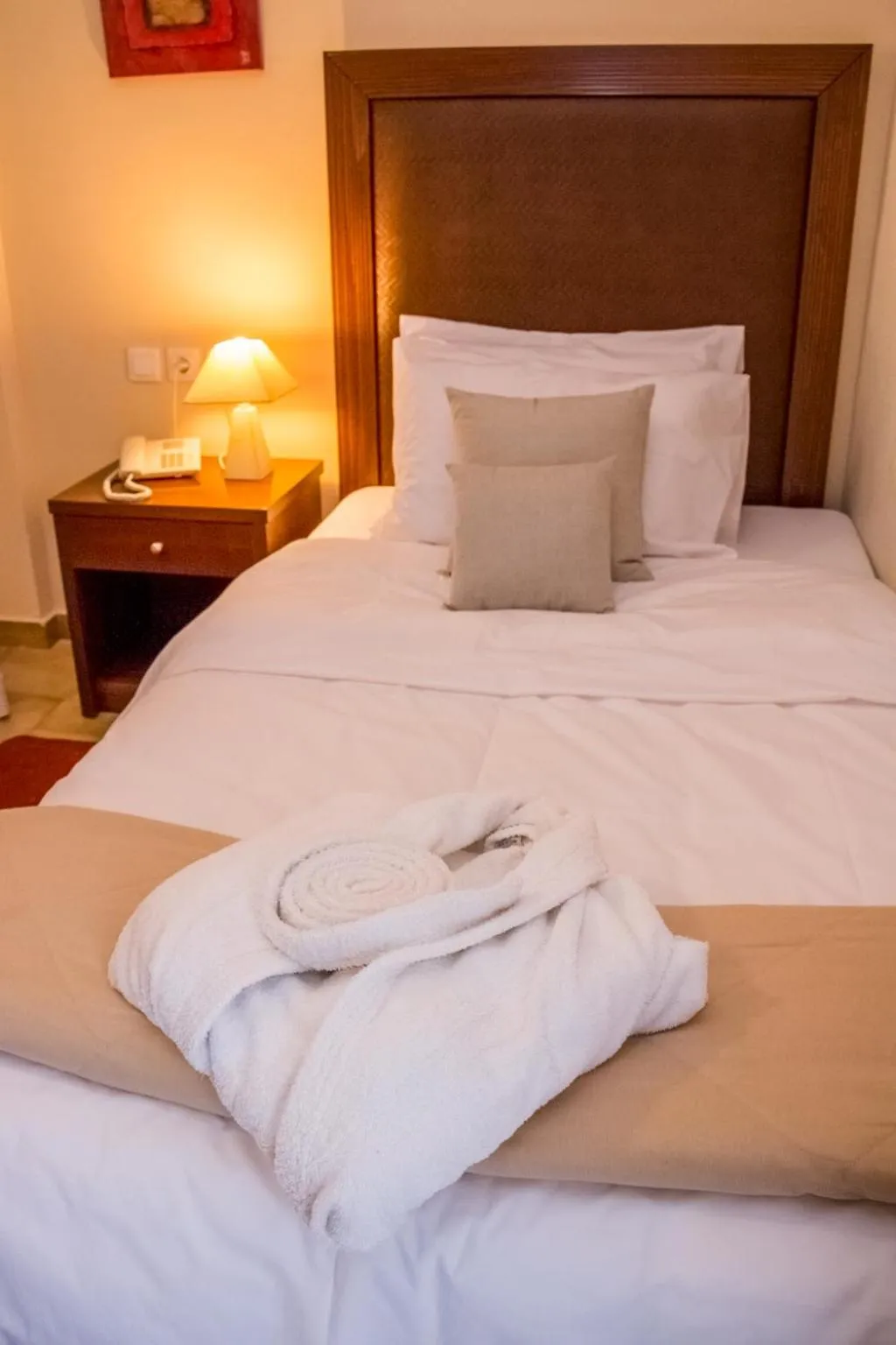 Bed in Apollo Resort Art Hotel