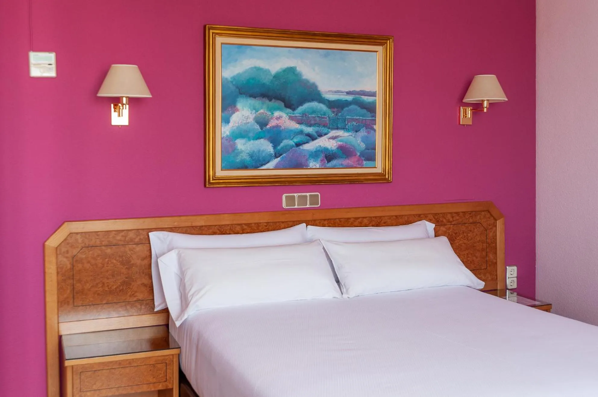 Bed in Hotel Don Carmelo