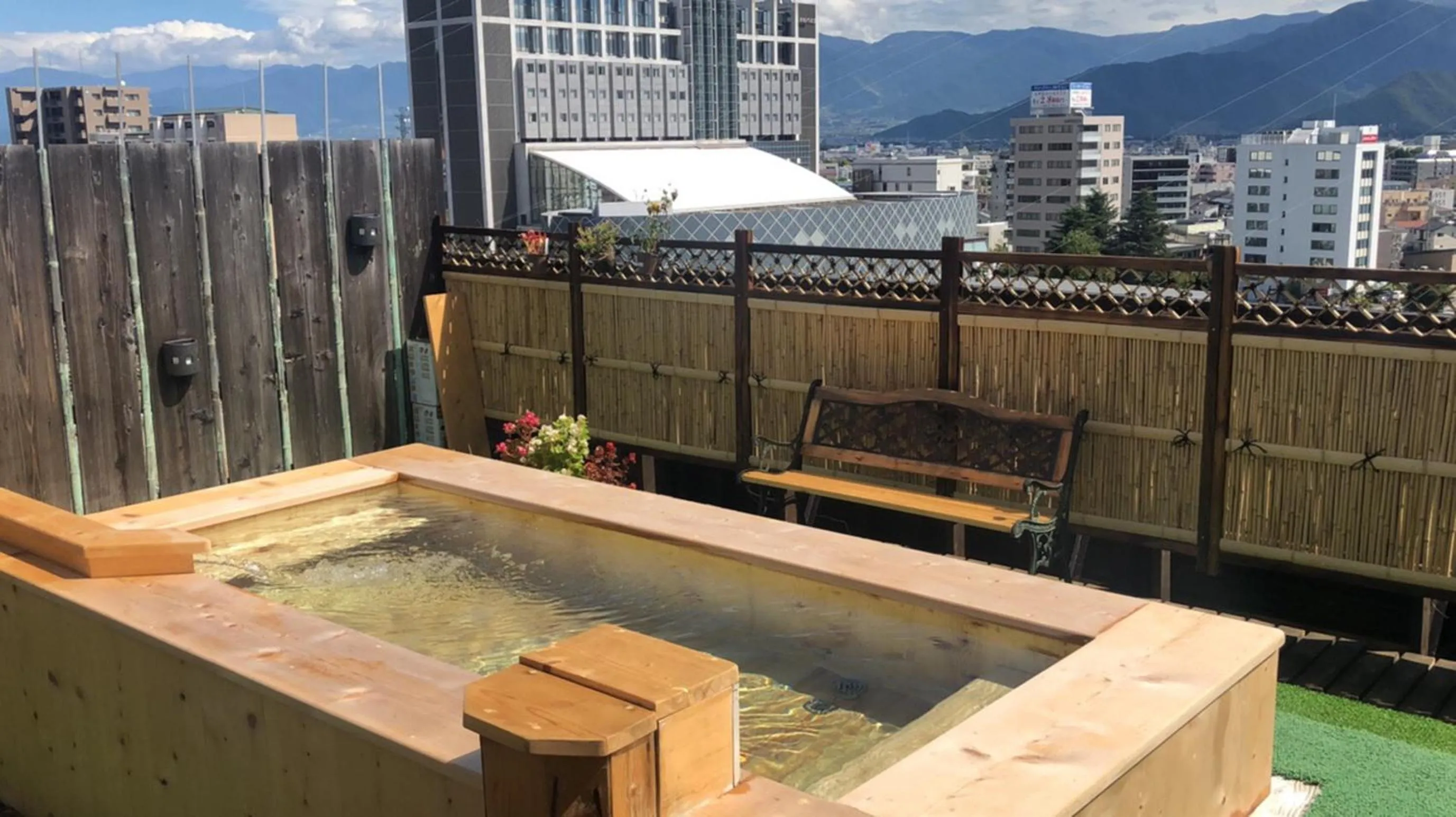 Open Air Bath in Nagano Daiichi Hotel