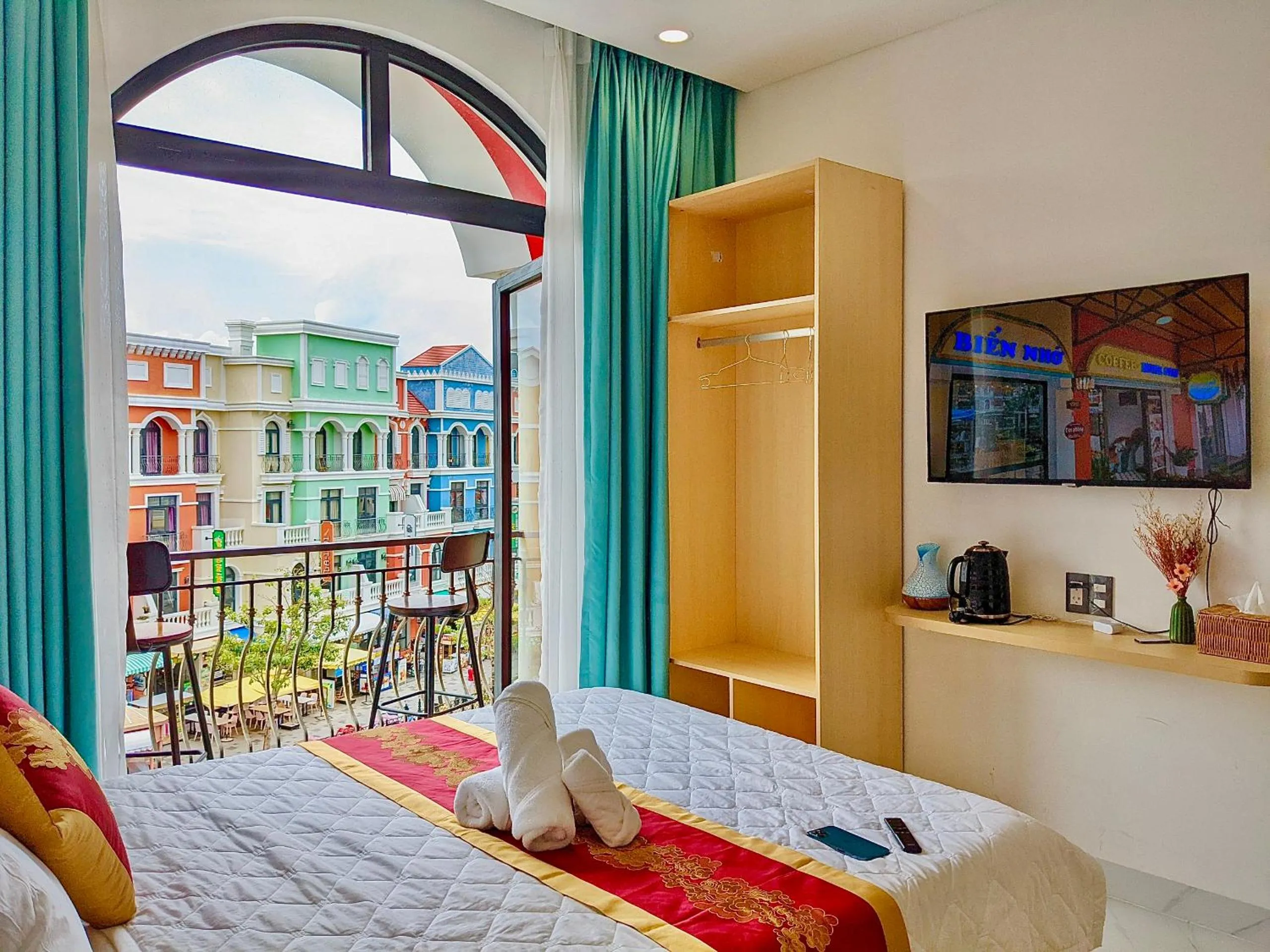 Balcony/Terrace, Bed in Biển Nhớ Homestay & Spa Phú Quốc