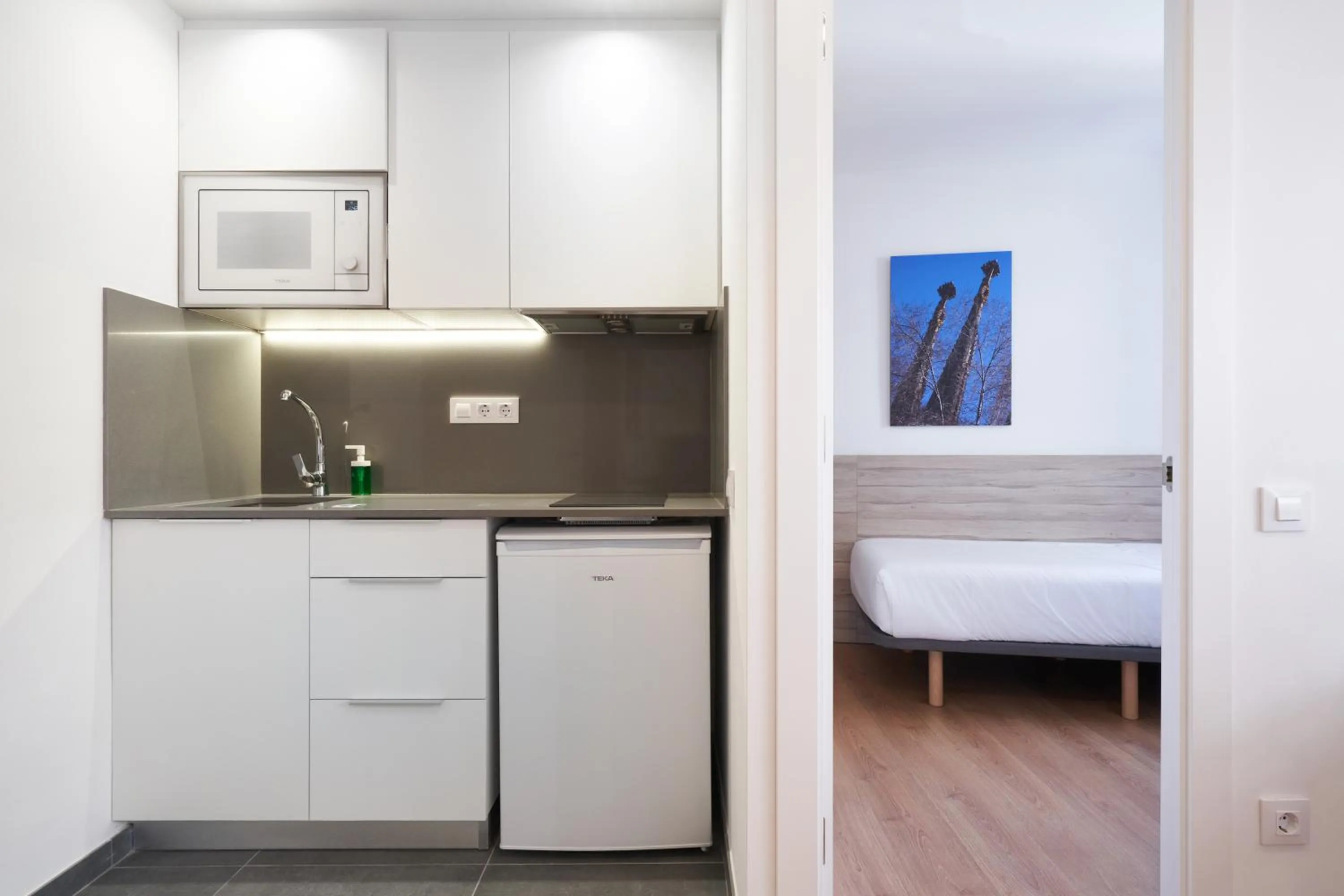 Bed in Aparthotel Augusta