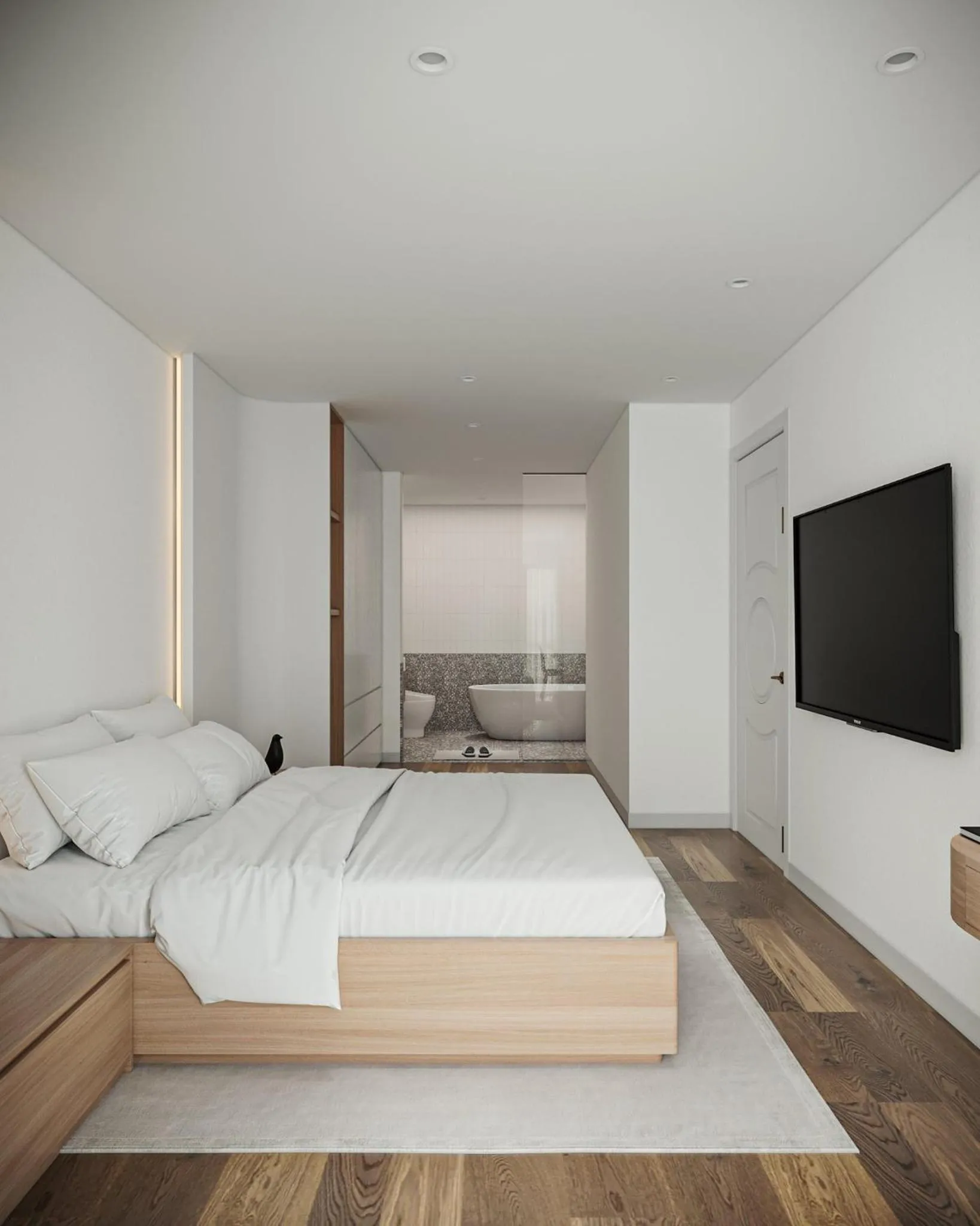 Bed in Ruby Serviced Apartment Phan Ke Binh