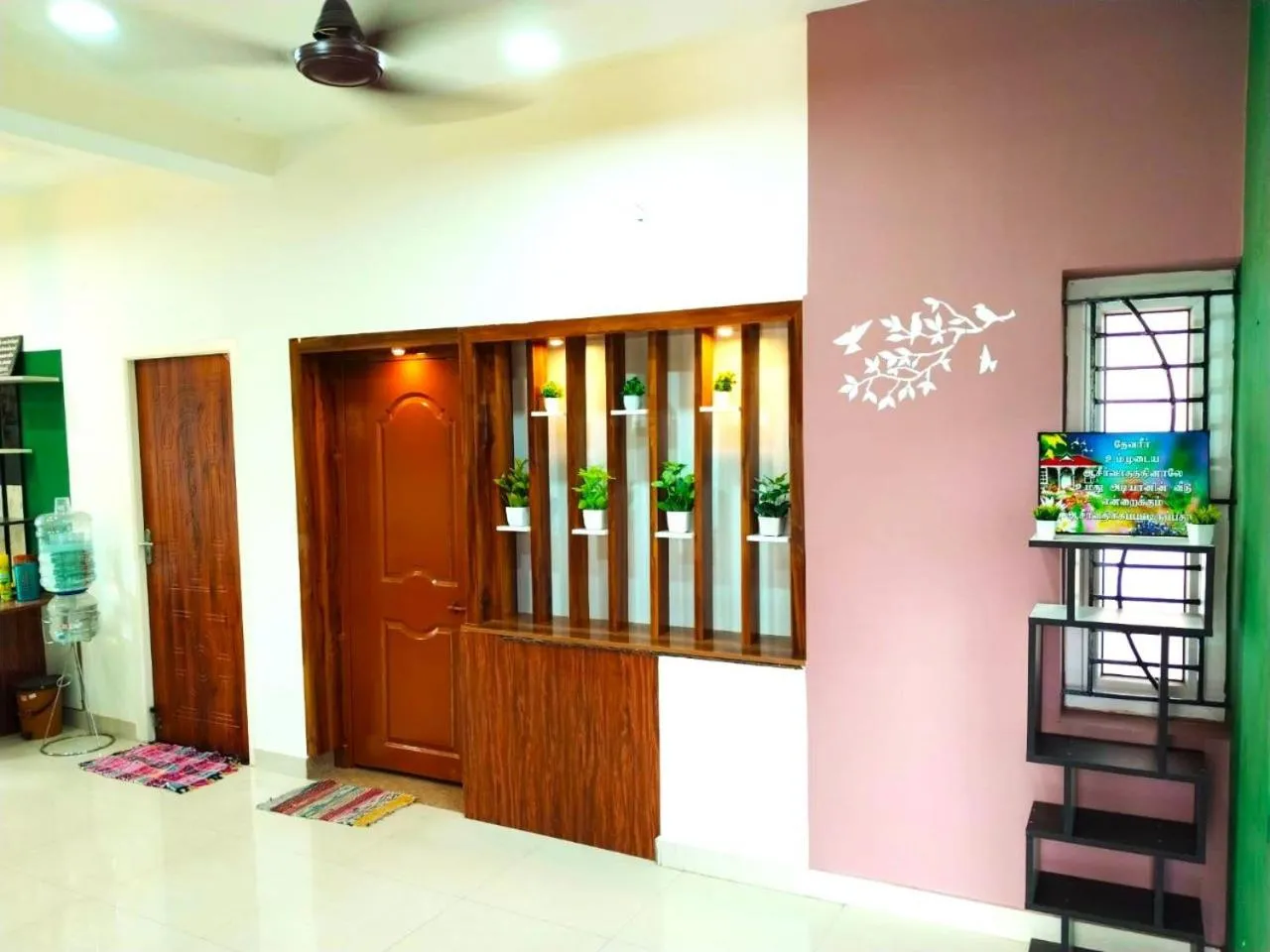 fireplace in ASSHAPPYSTAYINN HOTEL