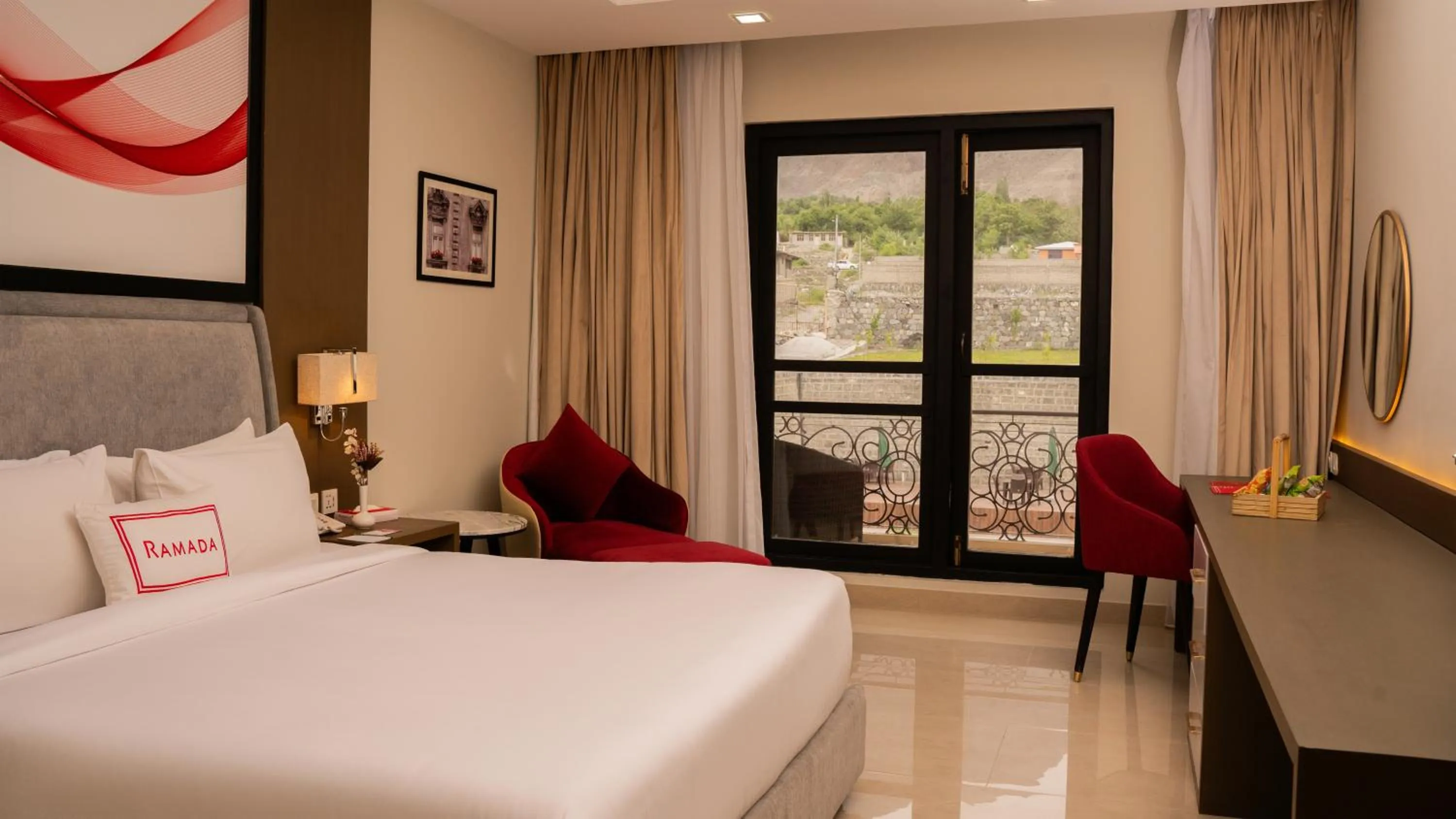 Bedroom, Bed in Ramada Resort by Wyndham Gilgit