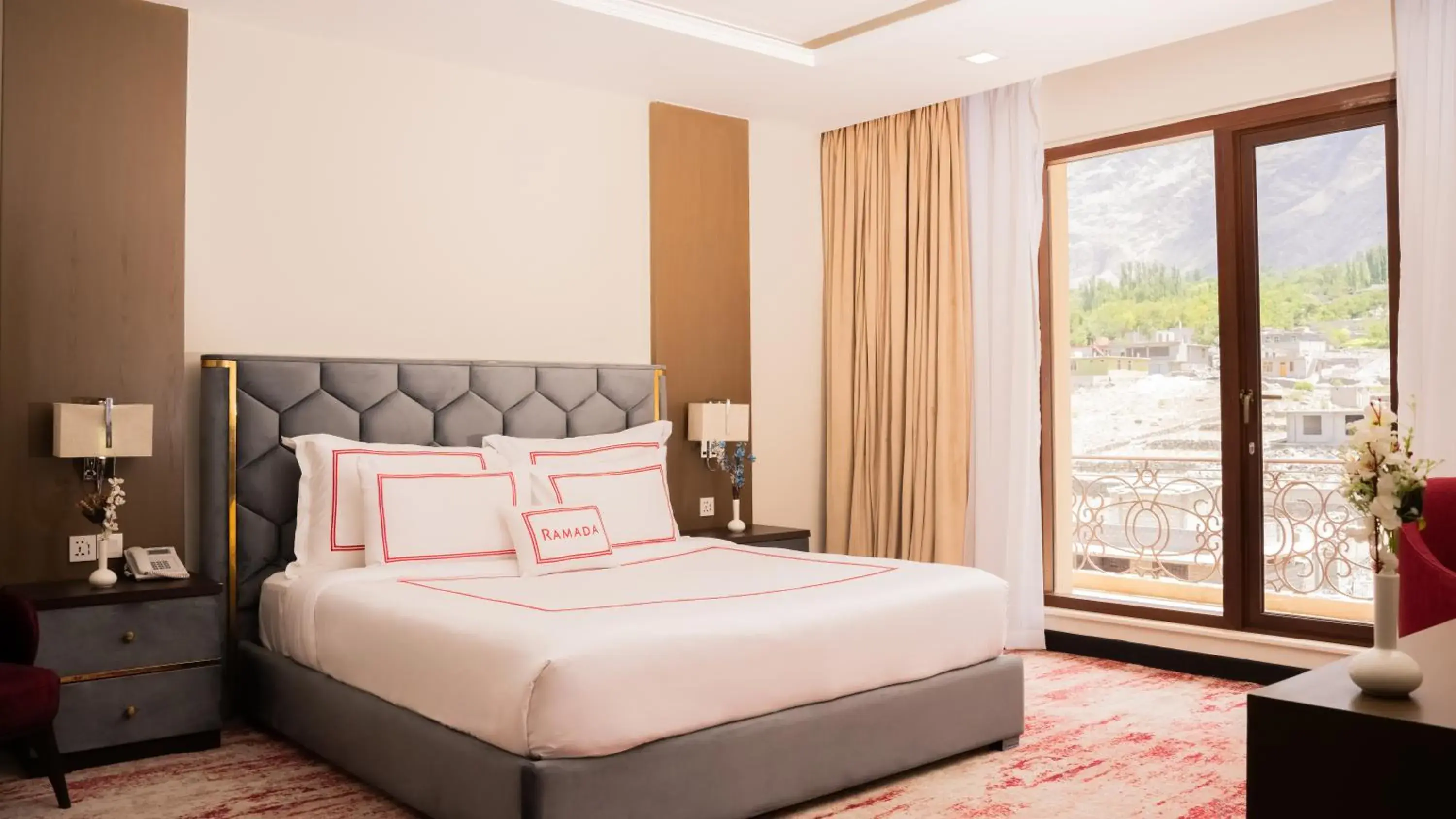 Presidential Suite with Two King Beds in Ramada Resort by Wyndham Gilgit Presidential Suite with Two King Beds in Ramada Resort by Wyndham Gilgit