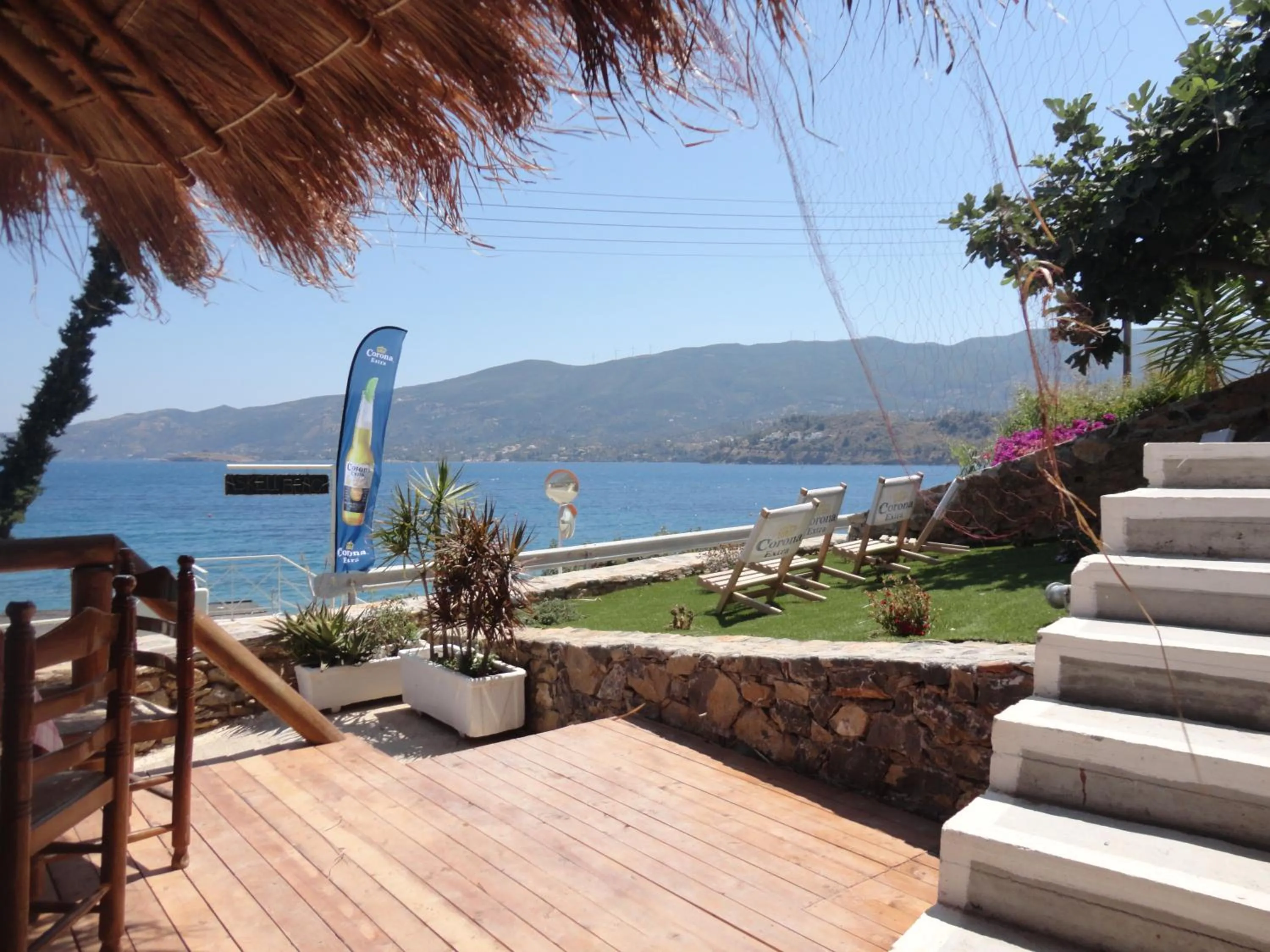 Facade/entrance in New Aegli Resort Hotel