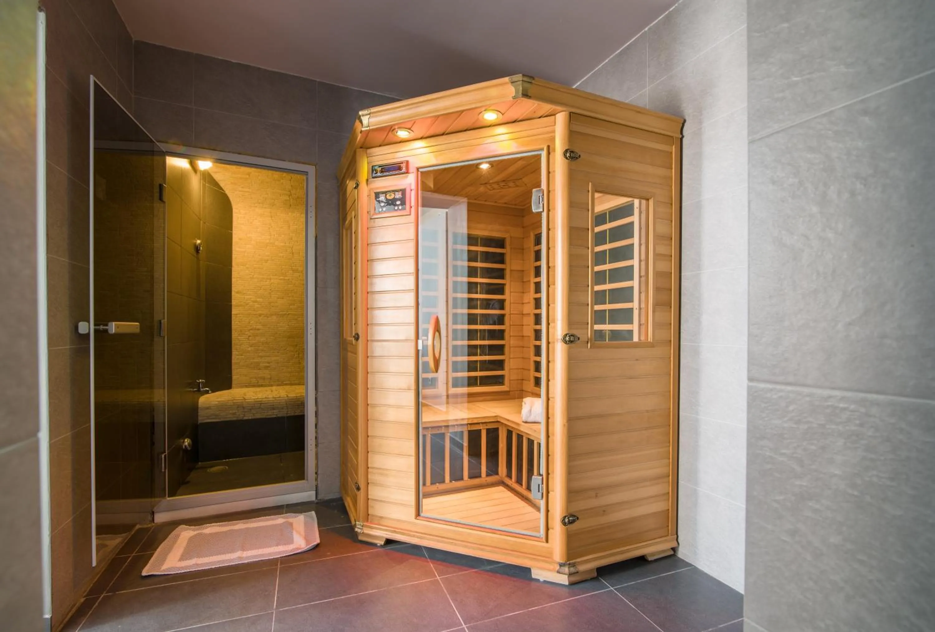 Sauna in Antinea Suites Hotel & Spa
