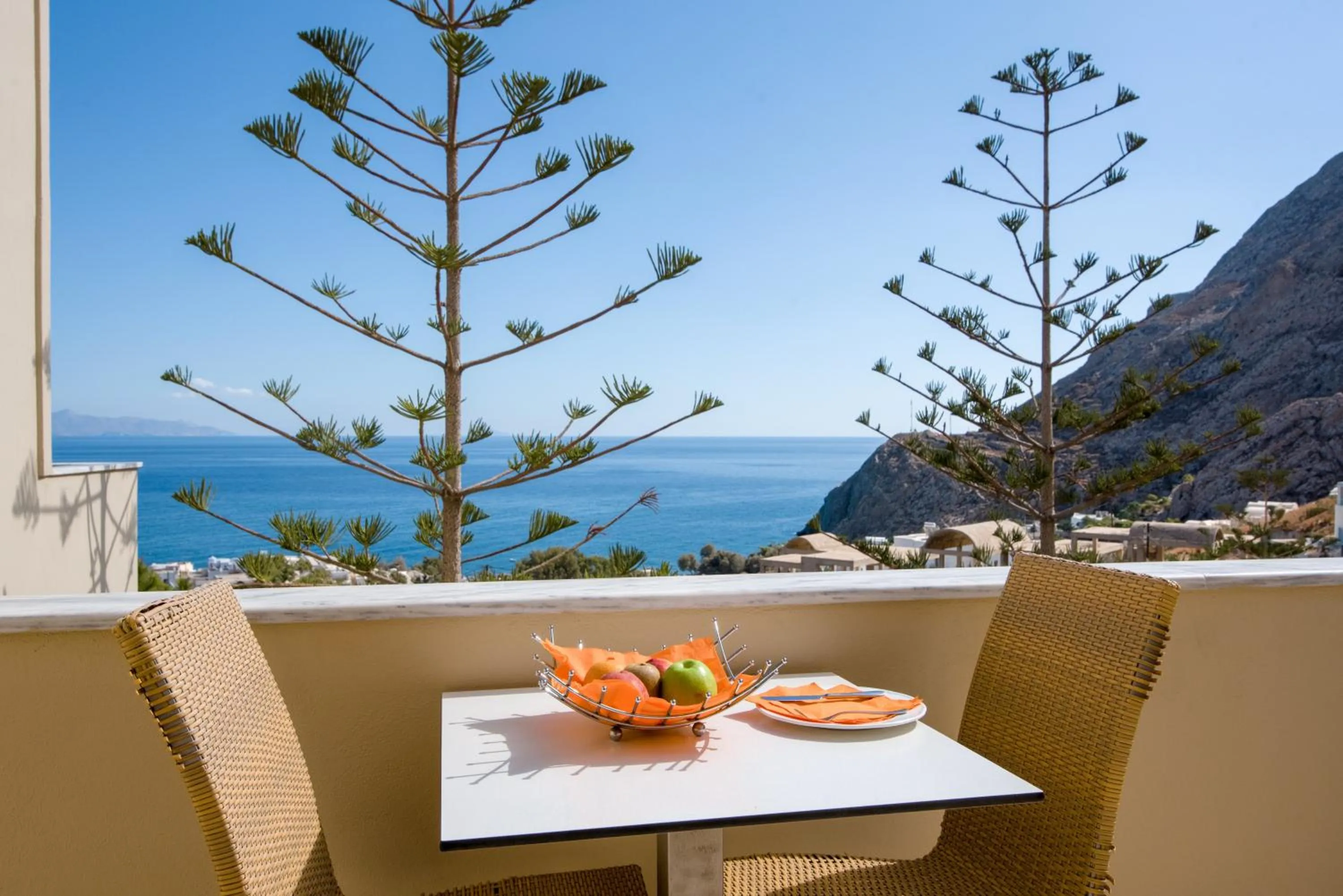 Balcony/Terrace in Antinea Suites Hotel & Spa