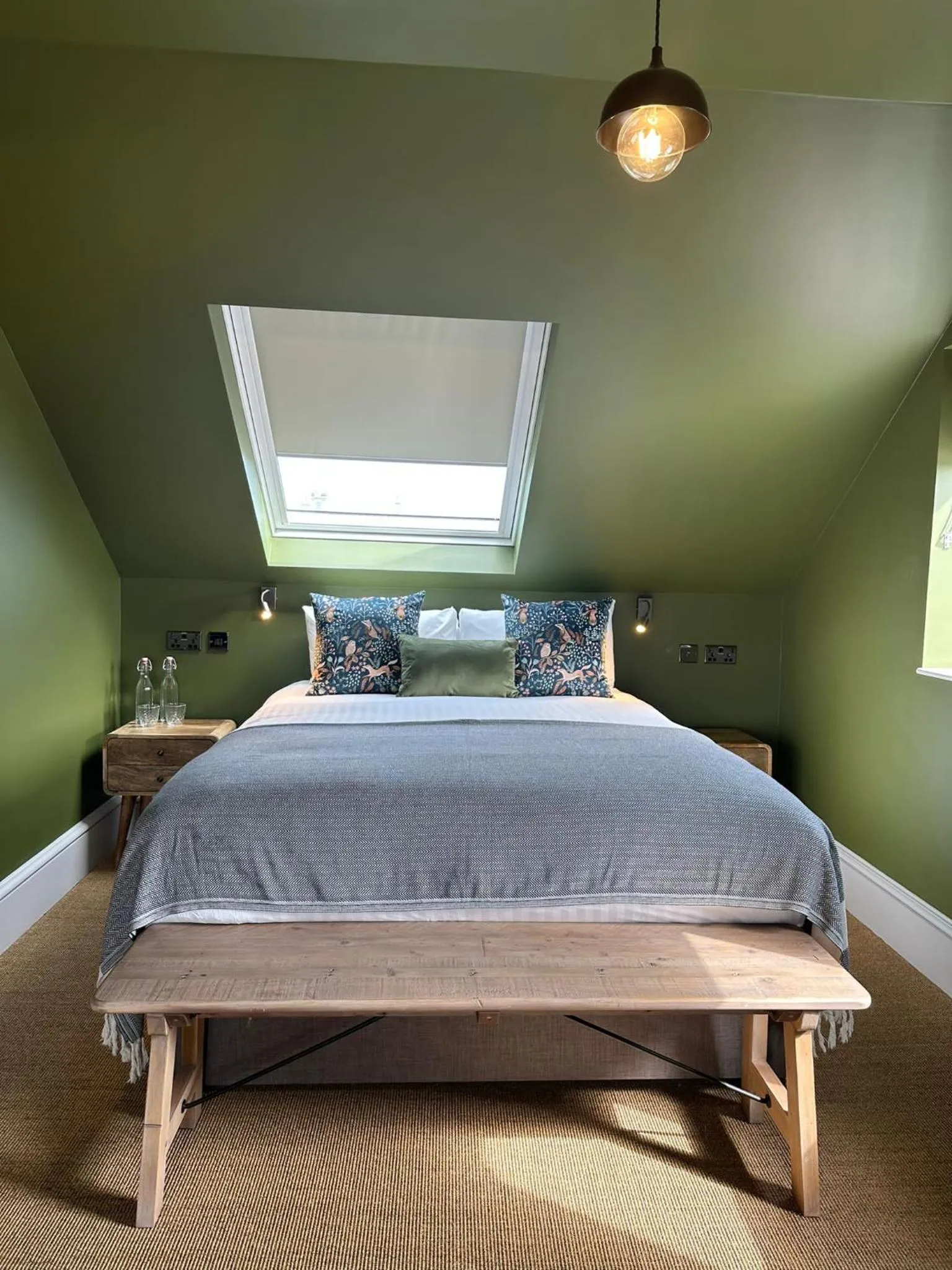 Bed in Rooms Above Sugar Boat