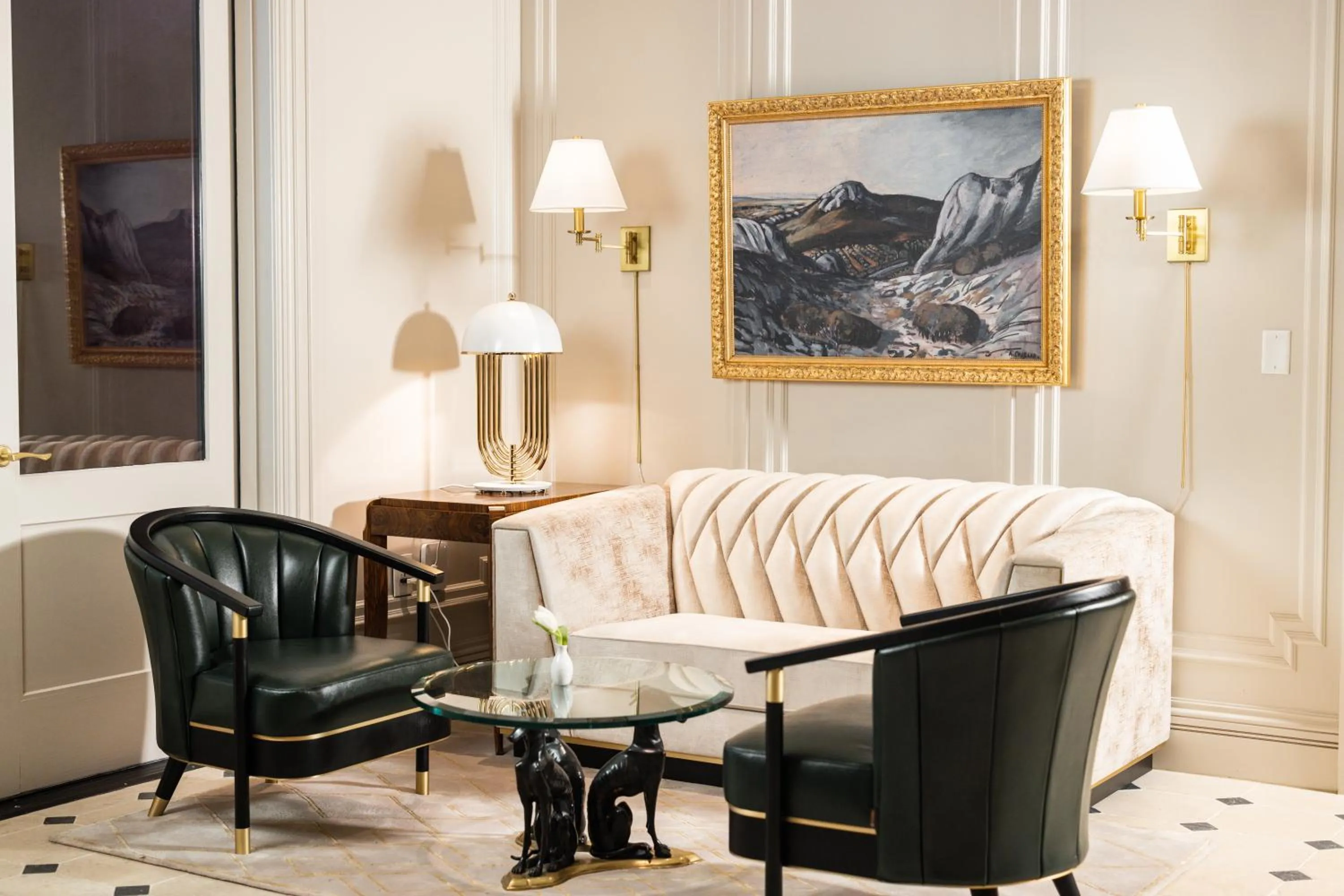 Lobby or reception in Hôtel Swexan