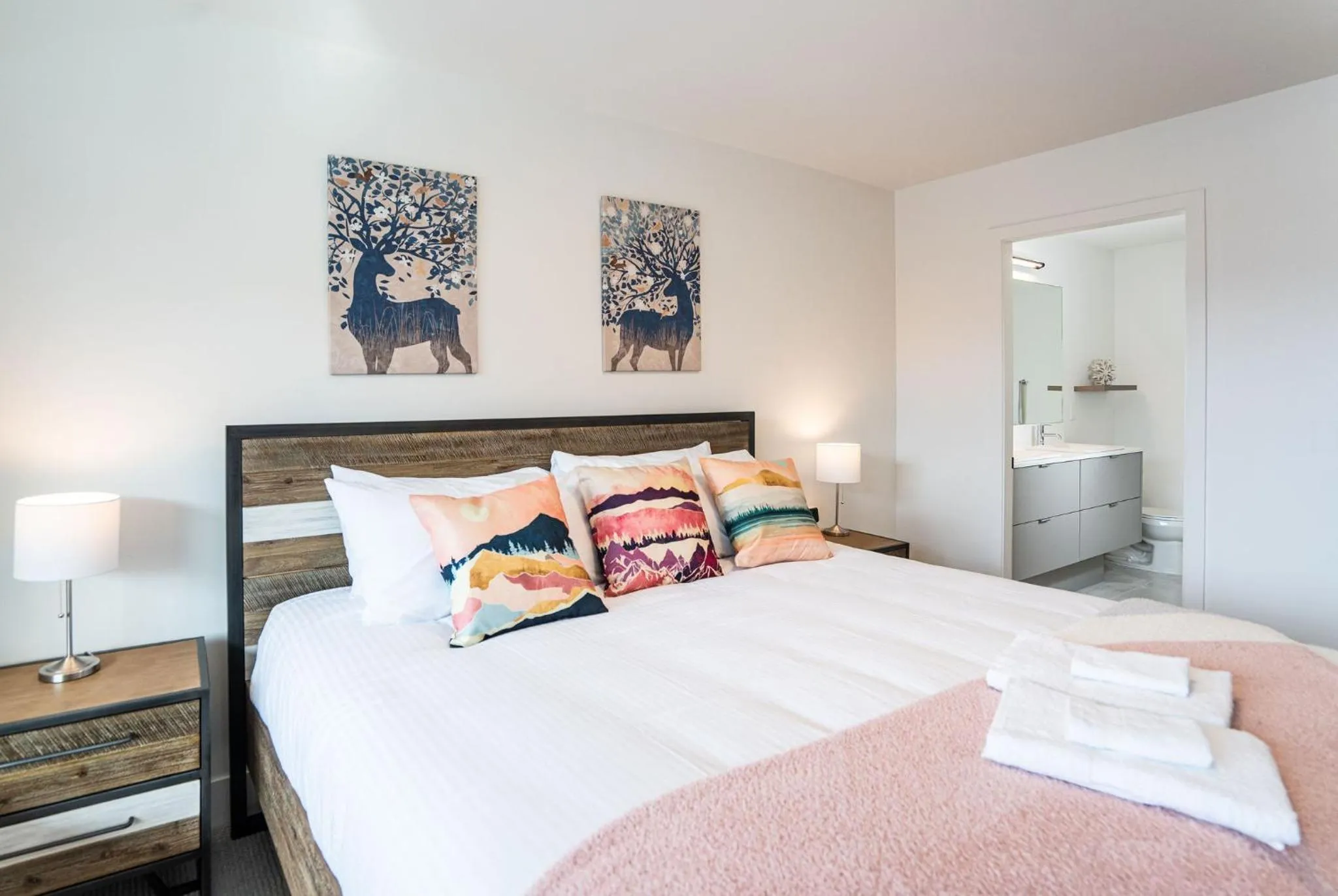 Bed in Alpine Dream by Revelstoke Vacations