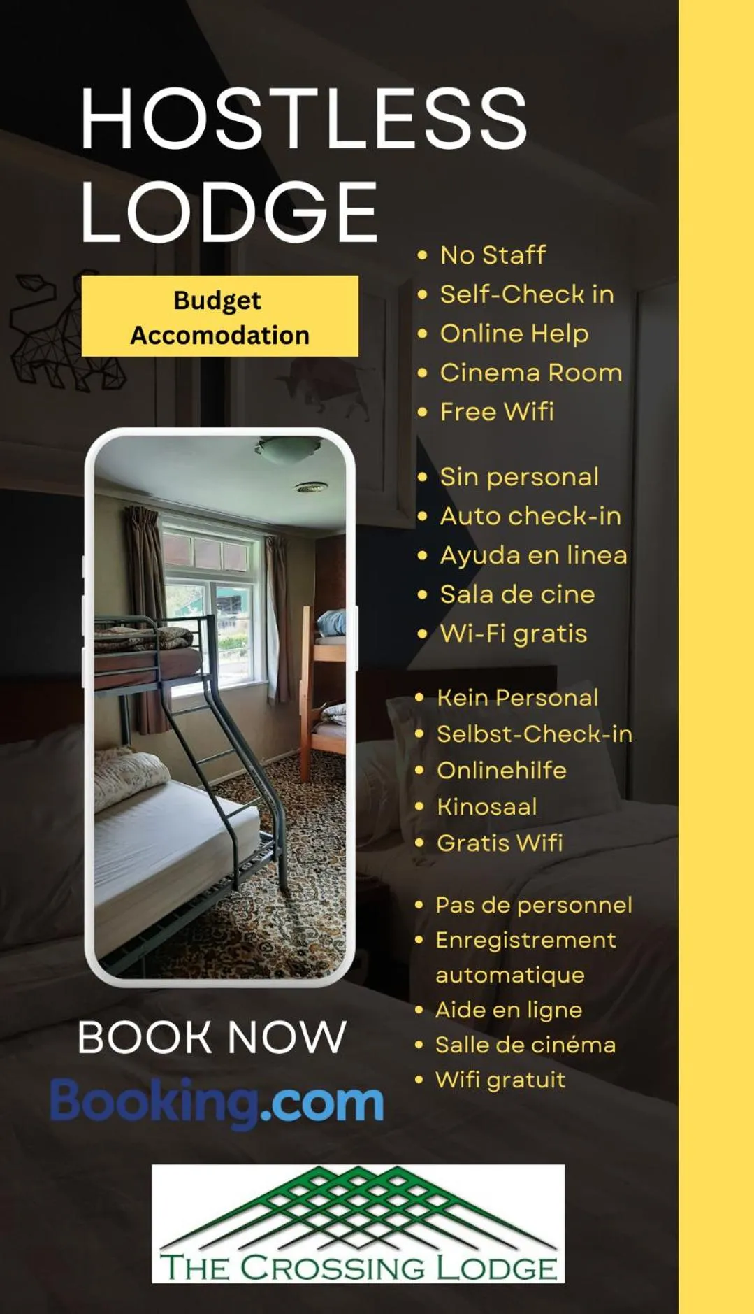 Logo/Certificate/Sign in The Crossing Lodge & Backpackers