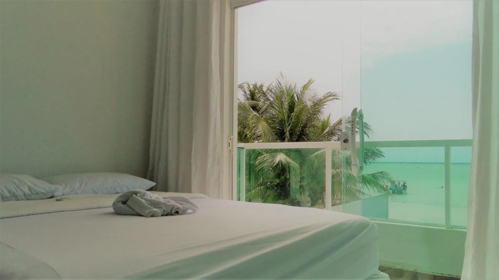 Bed in Pousada Diana Maragogi