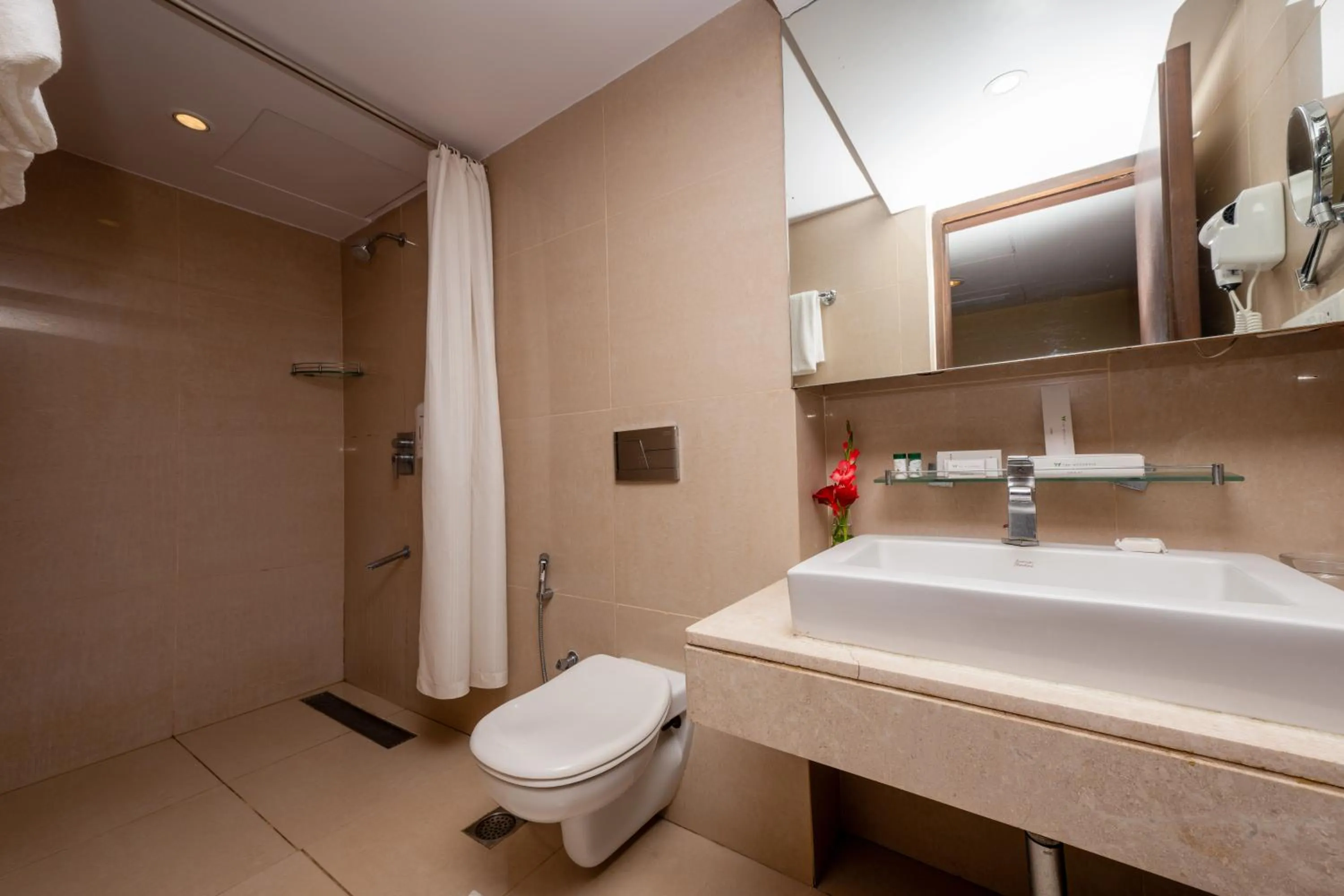 Shower in THE WOODROSE