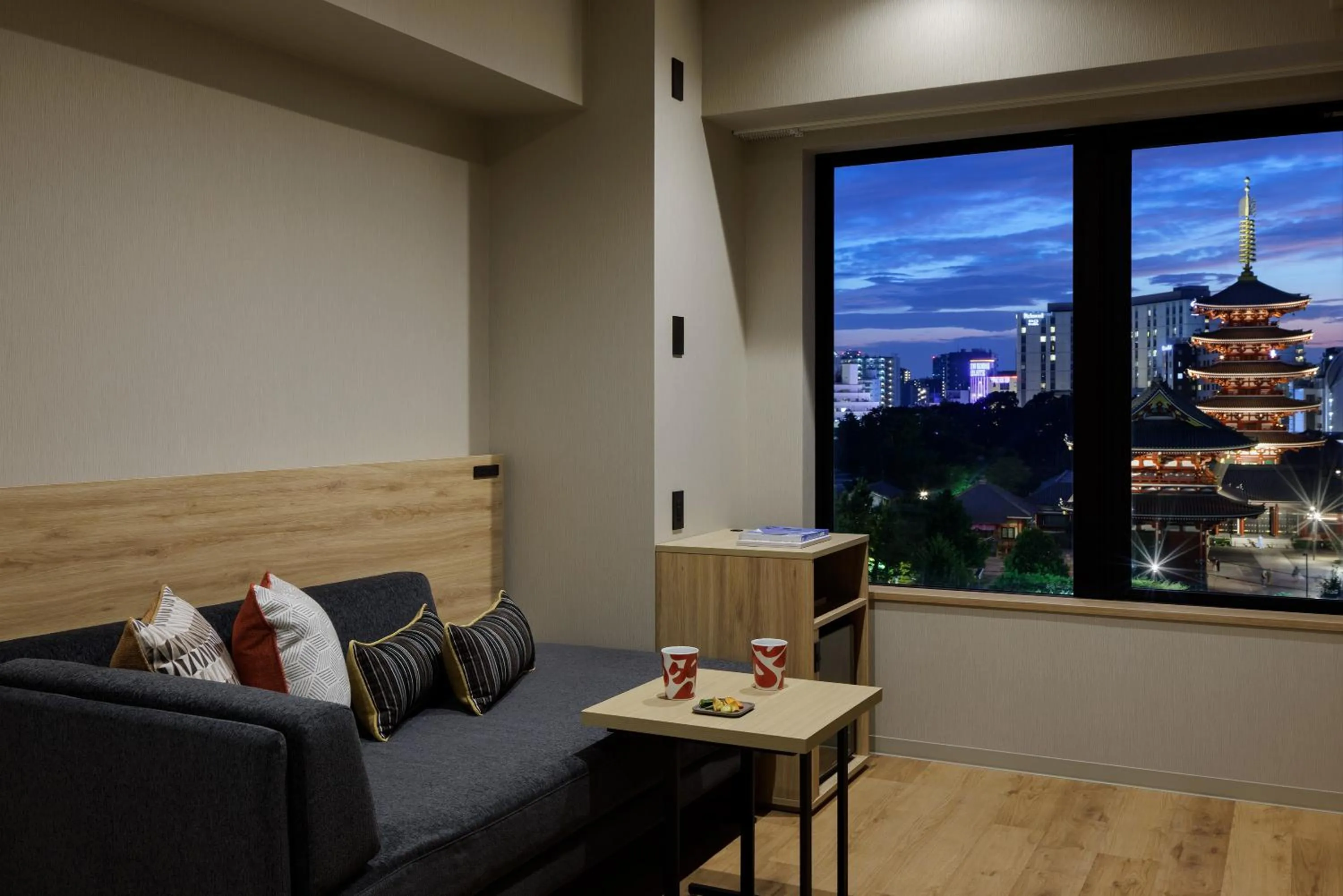 Photo of the whole room in OMO3 Asakusa by Hoshino Resorts