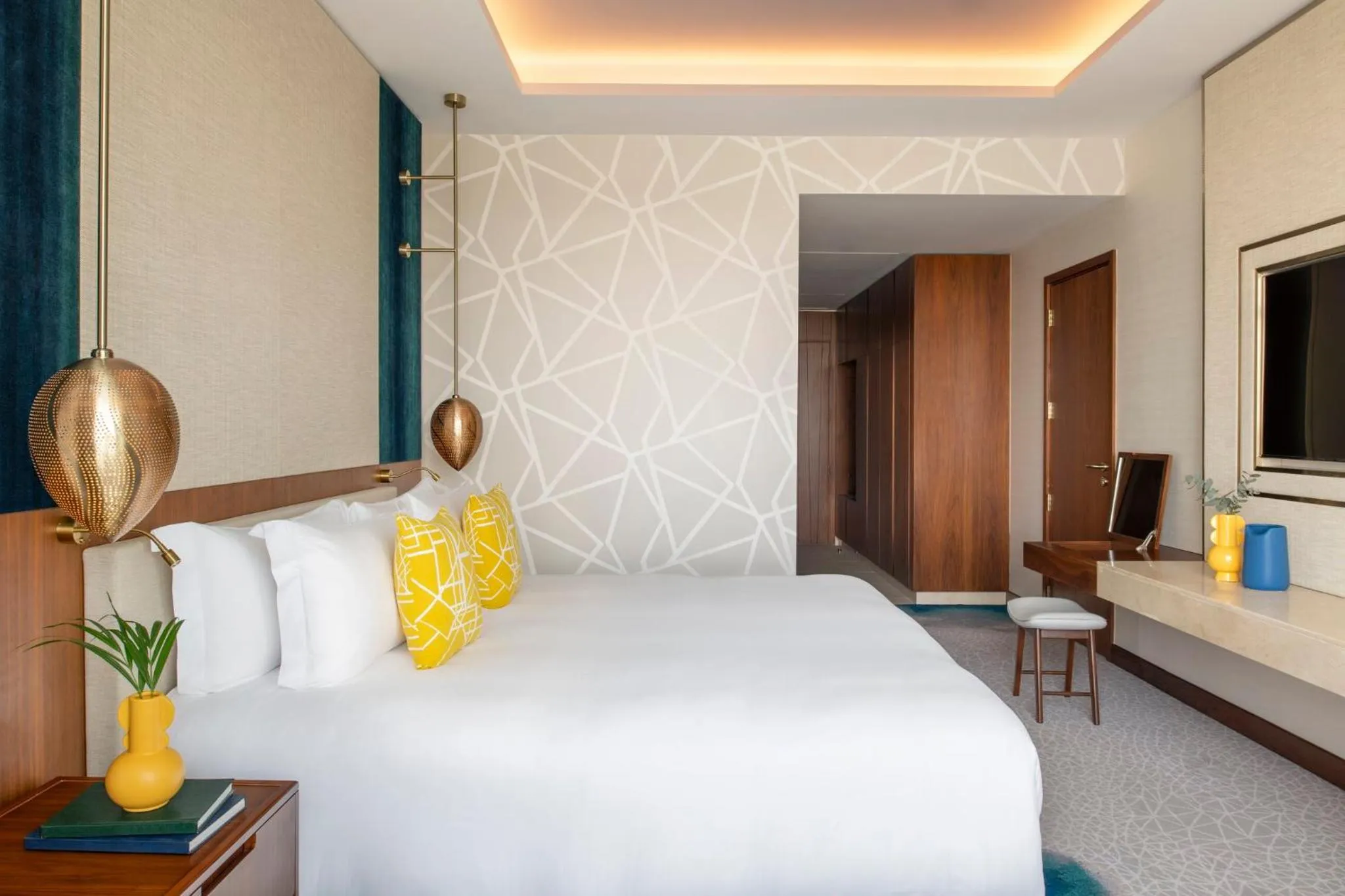 Photo of the whole room, Bed in Abesq Doha Hotel and Residences, an IHG Hotel