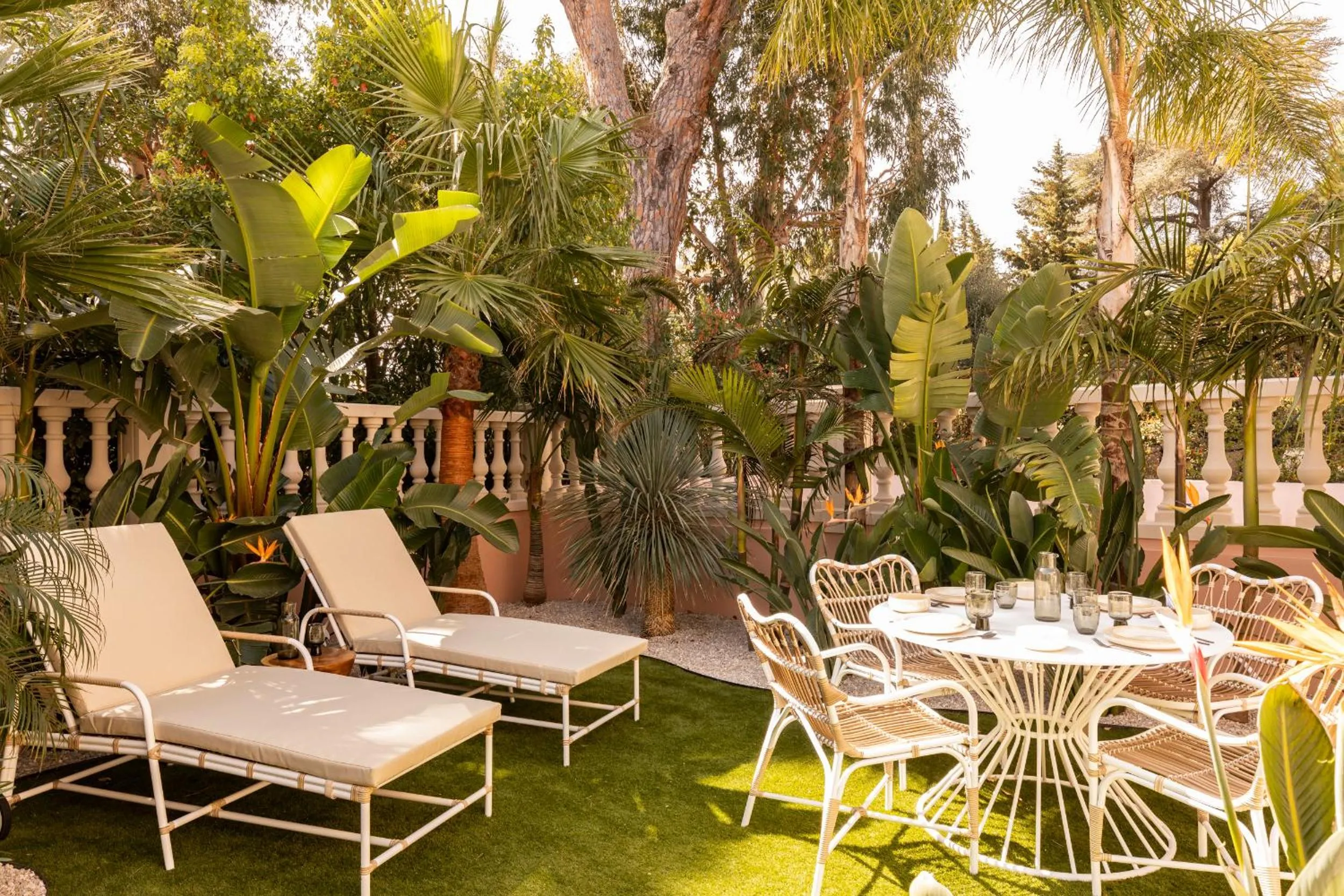 Garden in Maison Carla Rosa Cannes