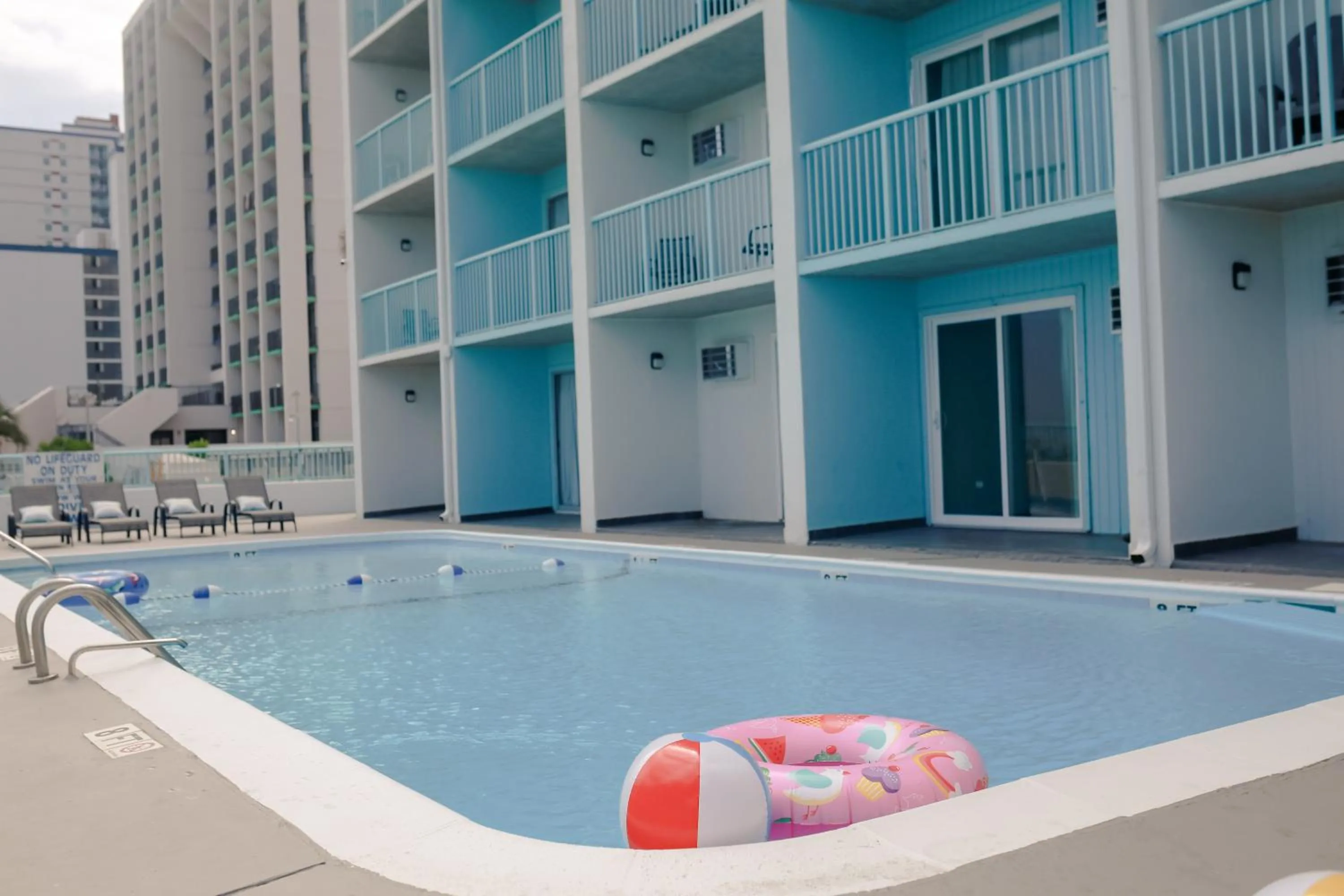 Pool view in Southern Breeze Ocean Front Hotel