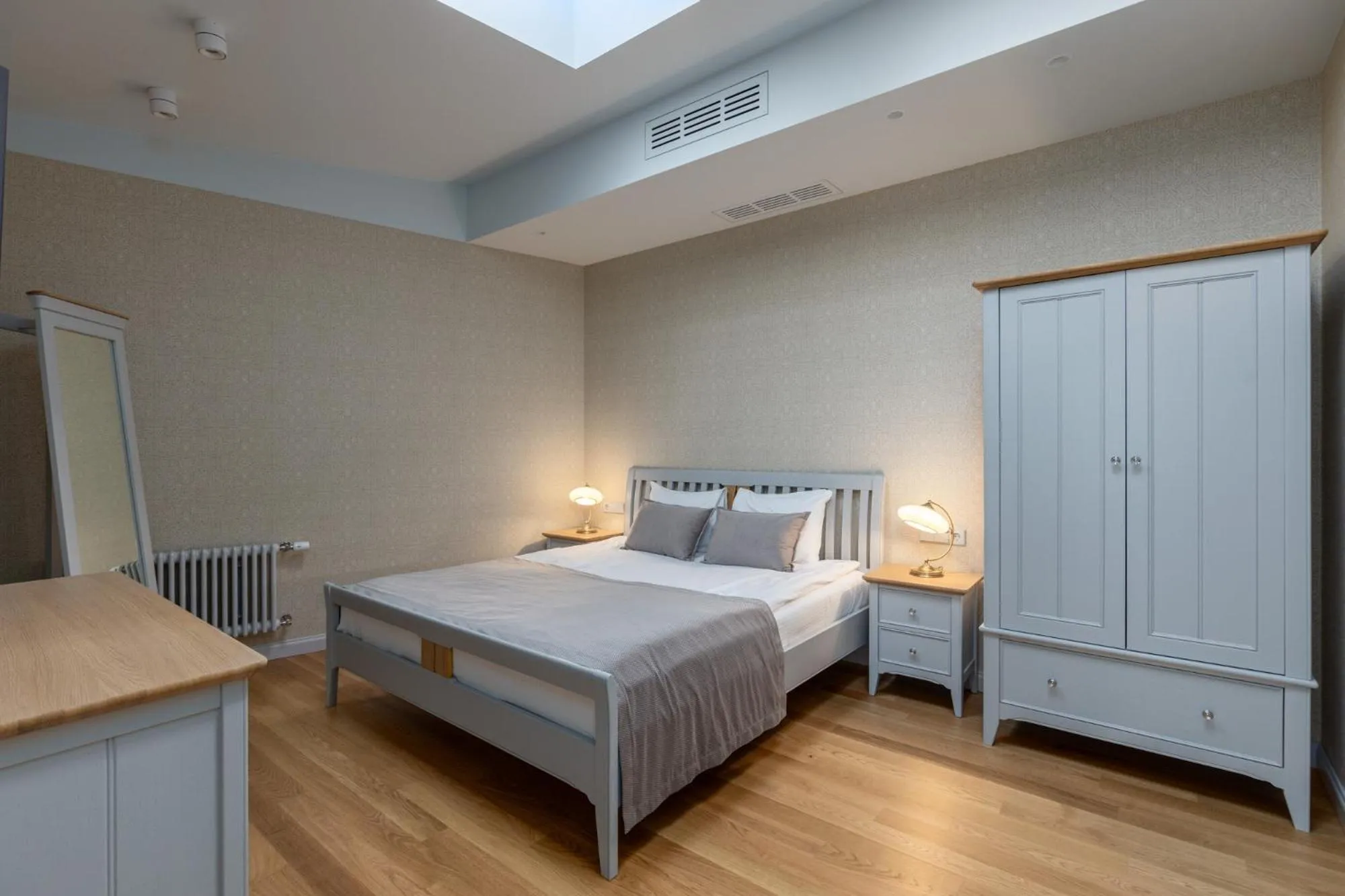 Bed in Roze Kūrmājas Residence