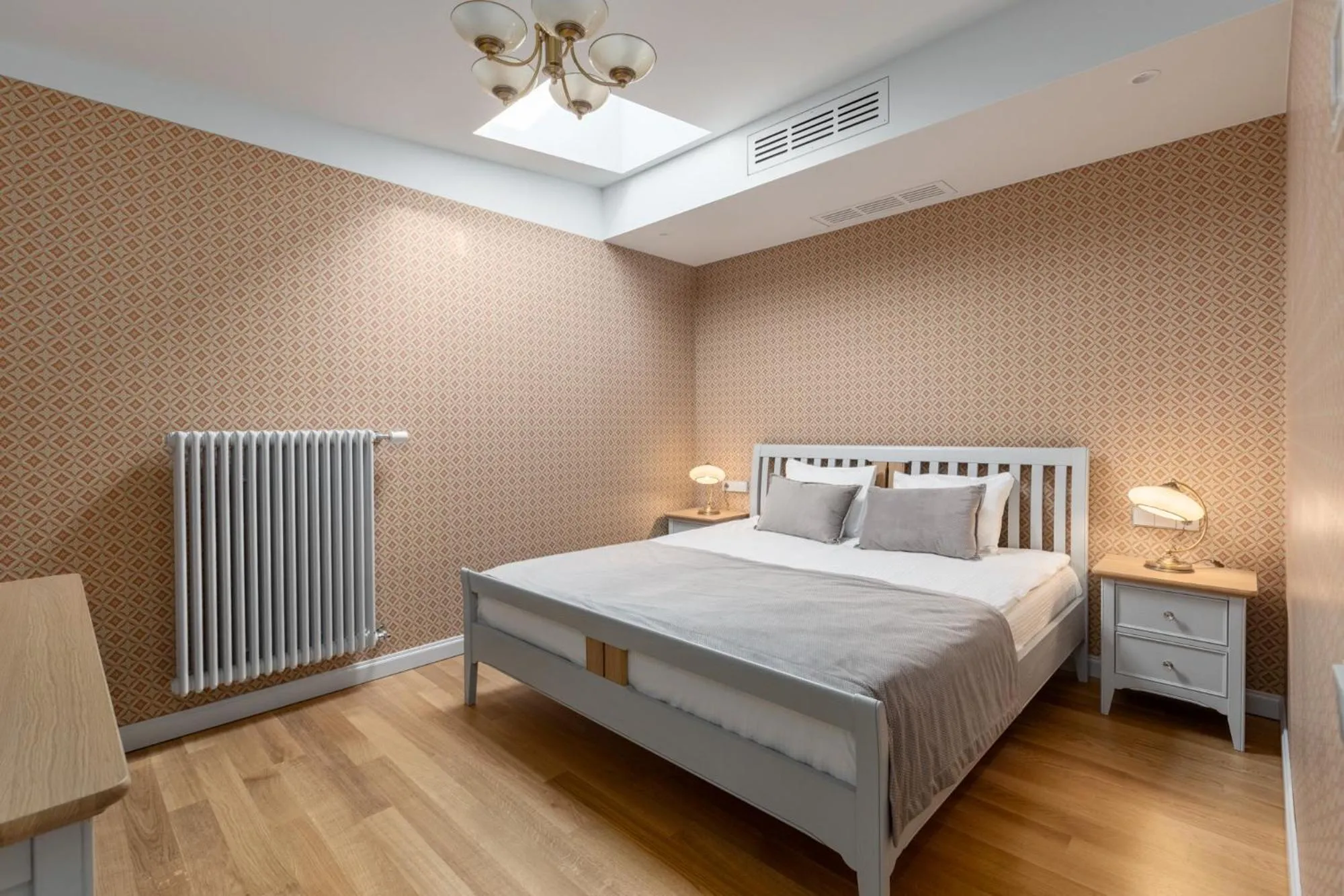 Bed in Roze Kūrmājas Residence