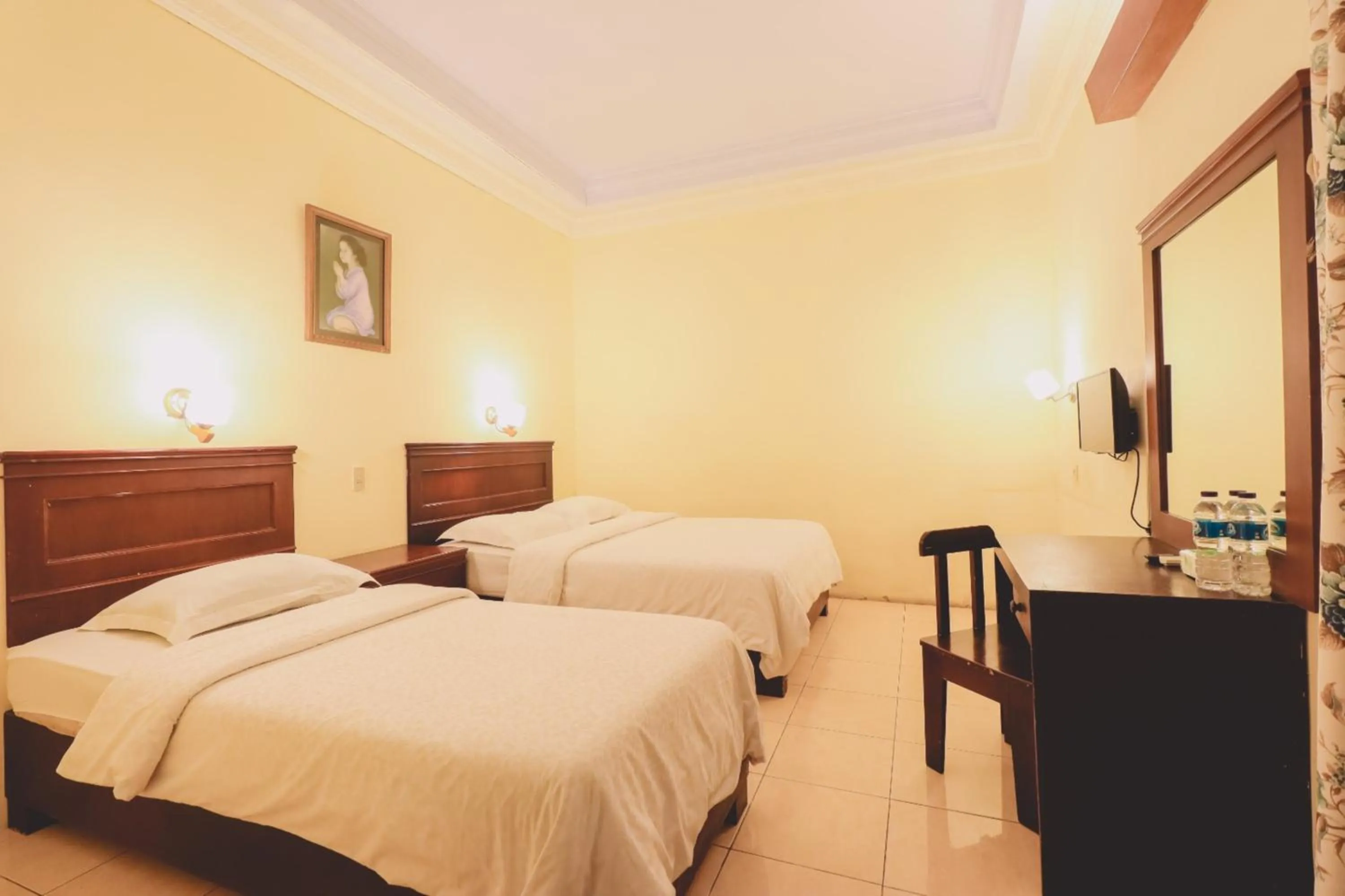 Bed in PIA Hotel Medan