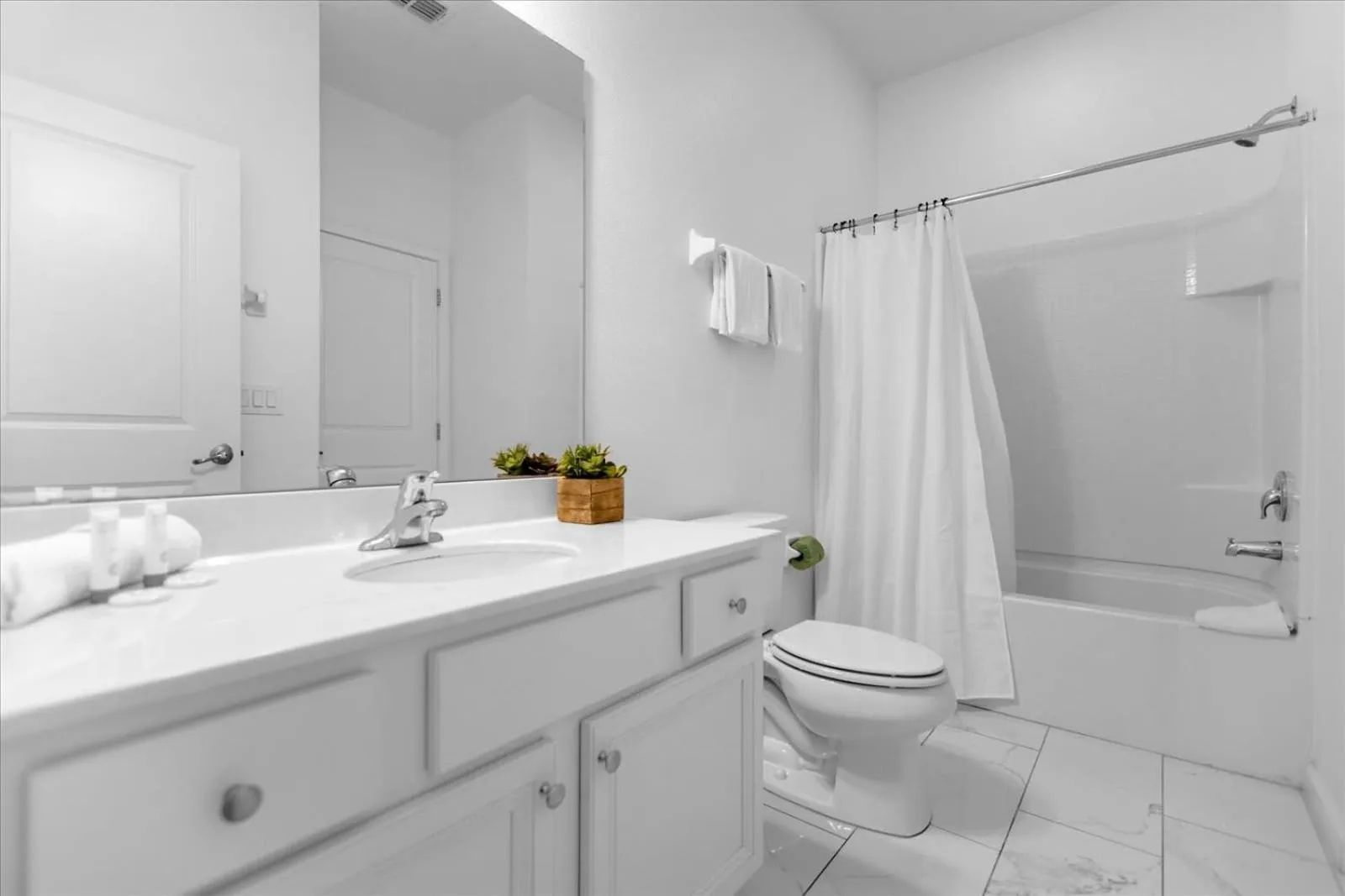 Shower in 5BR Family Home with Pool & Hot Tub Near Disney