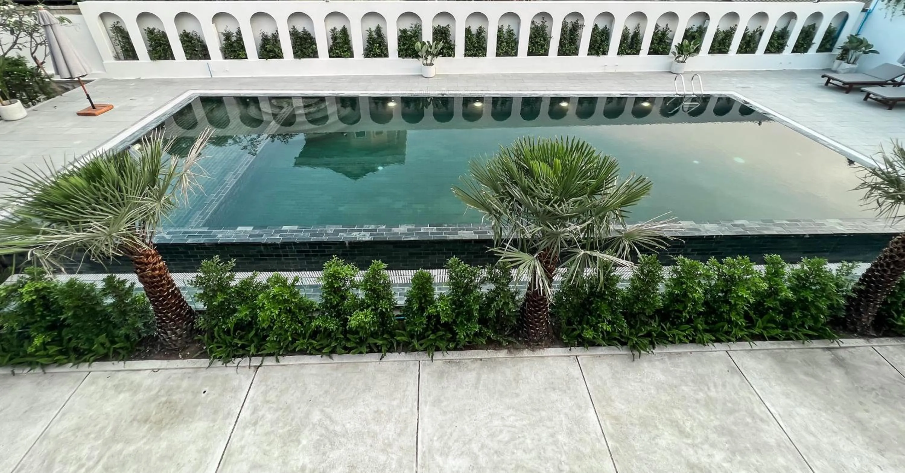 Pool view in Emerald Residence Kampot